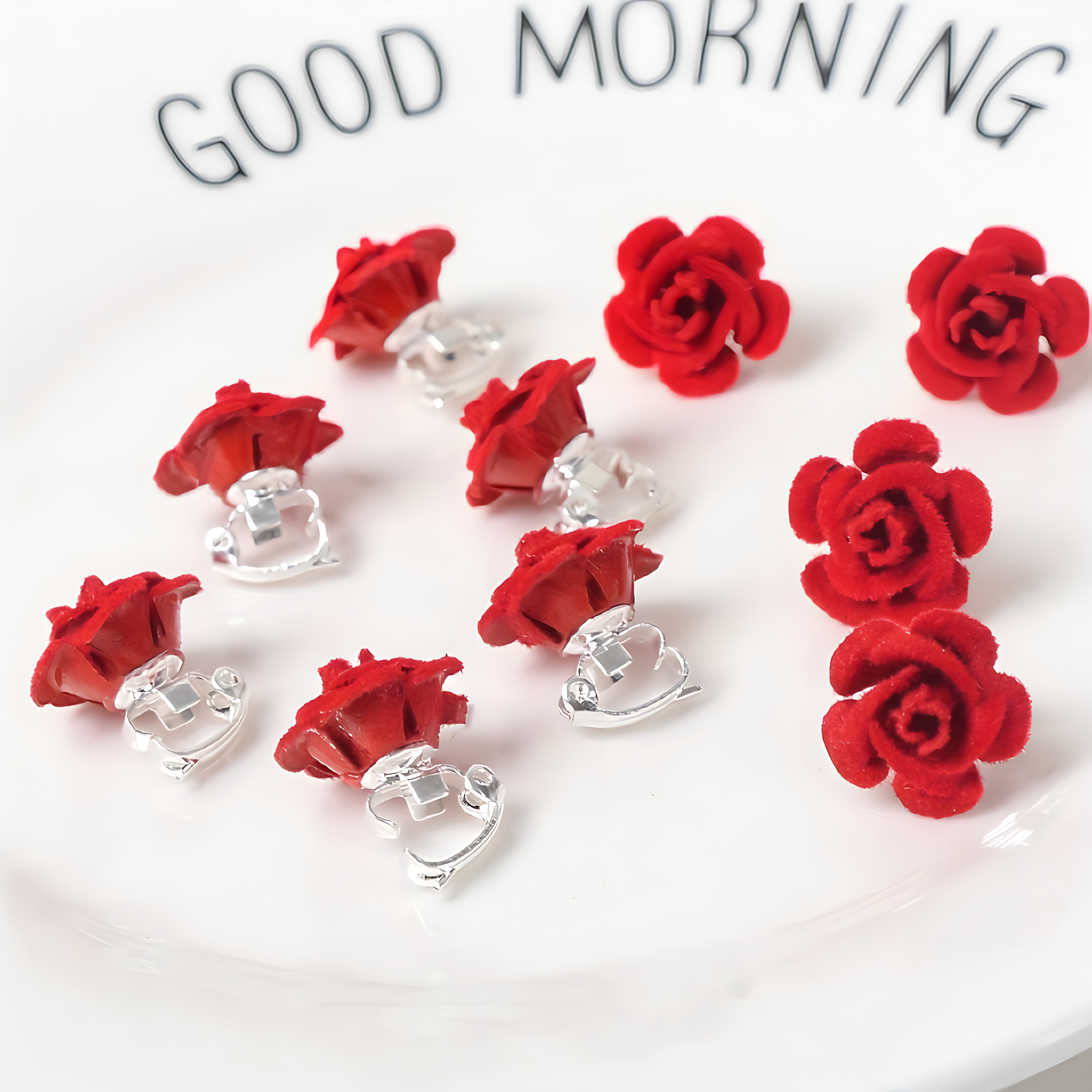 Set de 10 Ganchitos Rosas