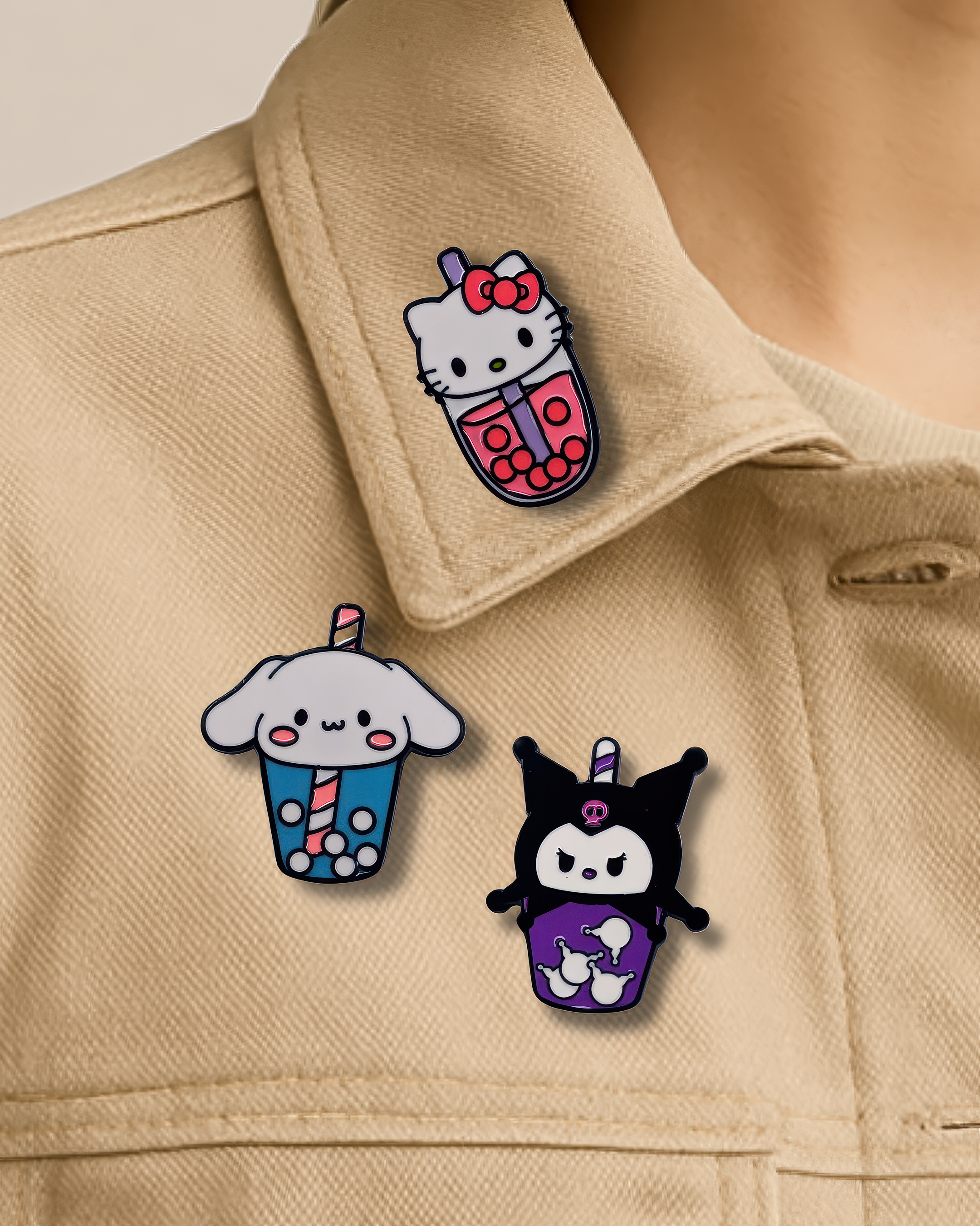 Pines Sanrio - 6 Unidades
