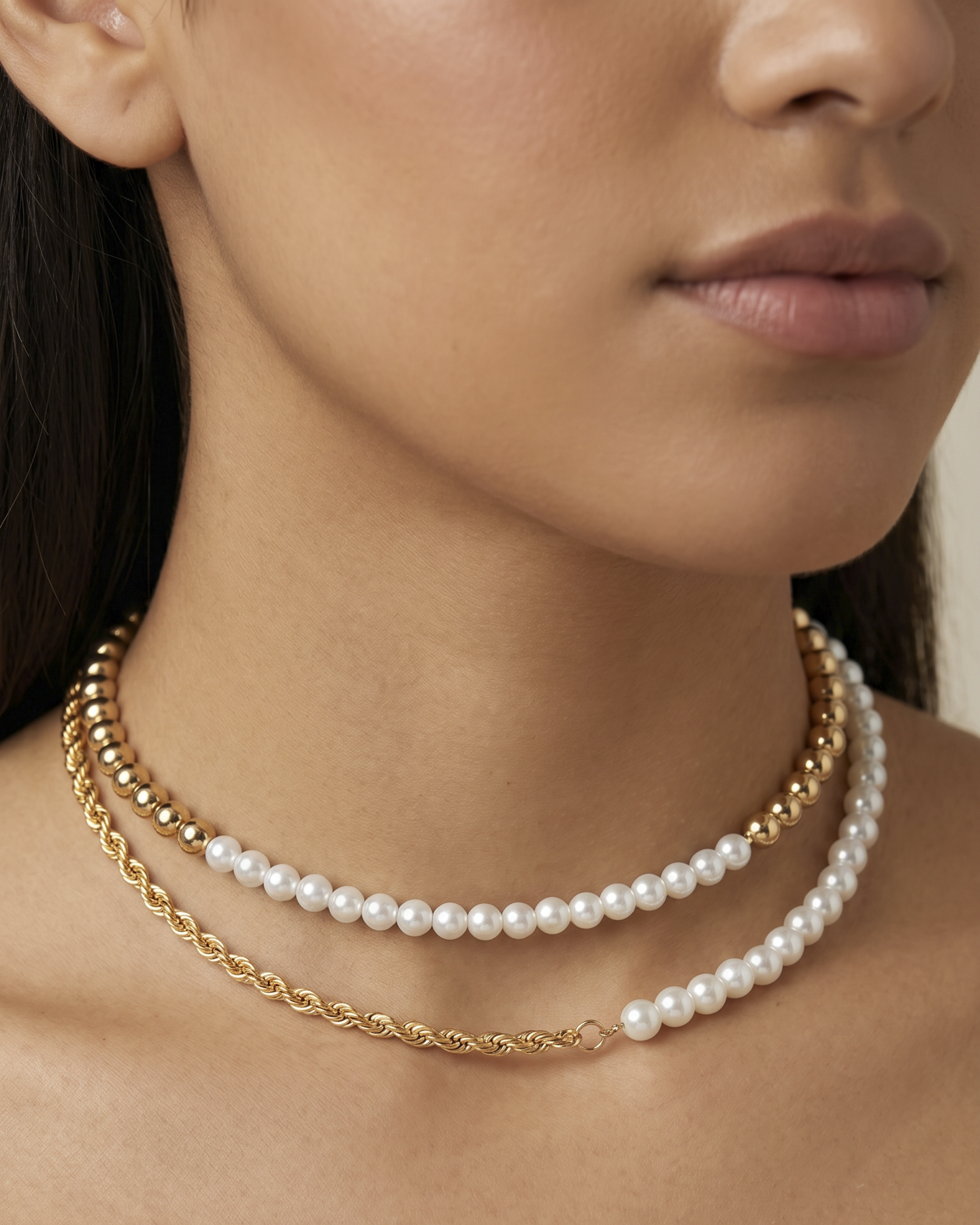 Chokers Pearl & Gold – Colección Esferas