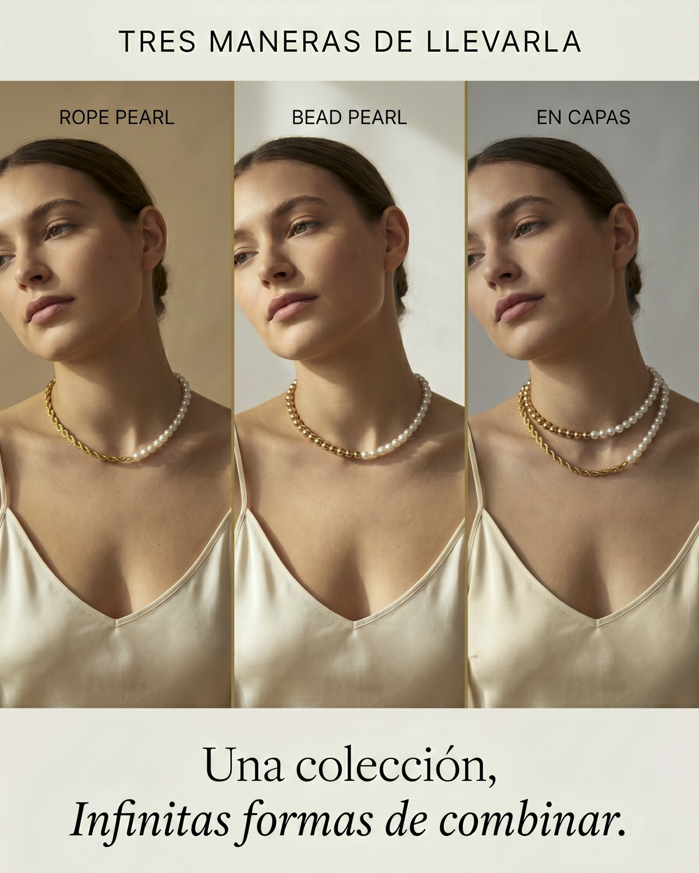Chokers Pearl & Gold – Colección Esferas