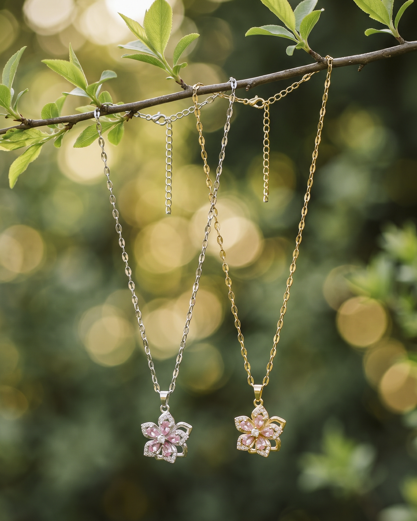 Collar Sakura – Flor Giratoria