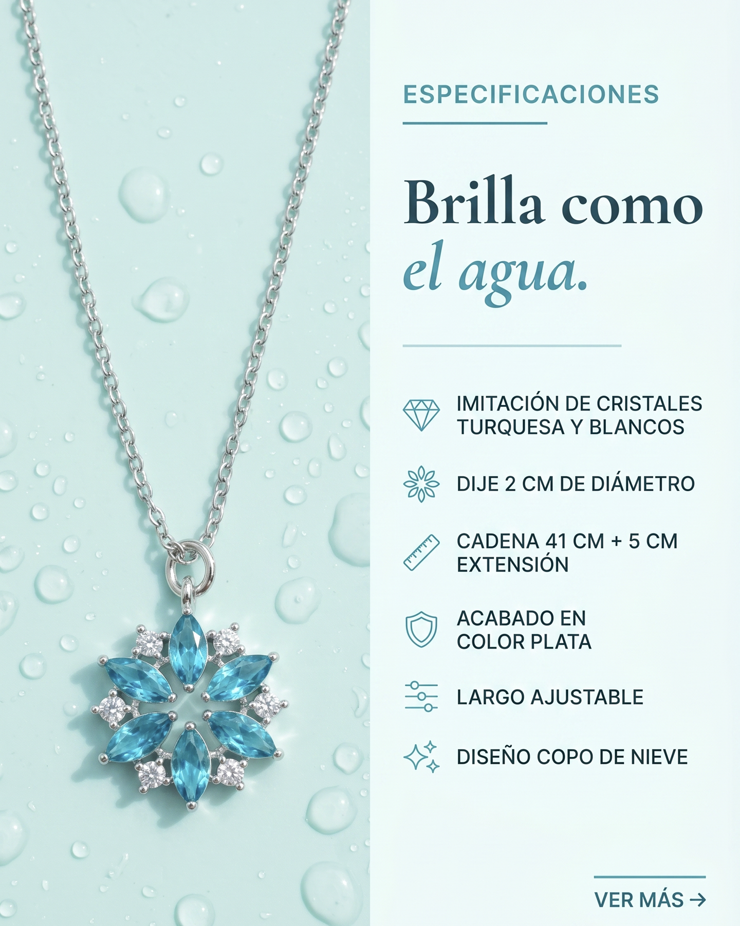 Collar Flor de Cristal