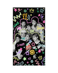 BTS Neon Doodles