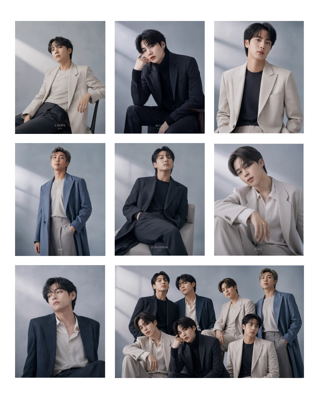 Set de Stickers BTS