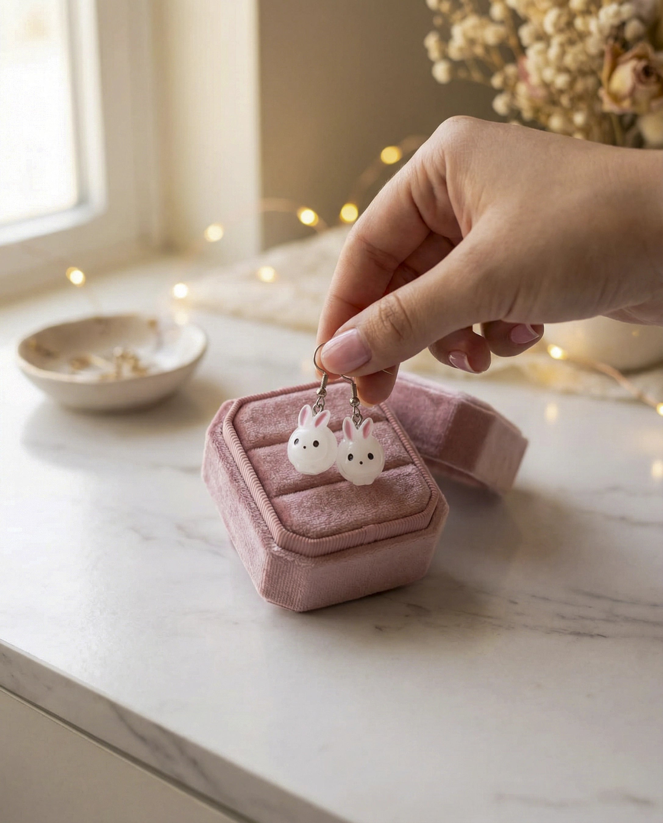 Aretes GlowBunny – Ternura que brilla en la oscuridad