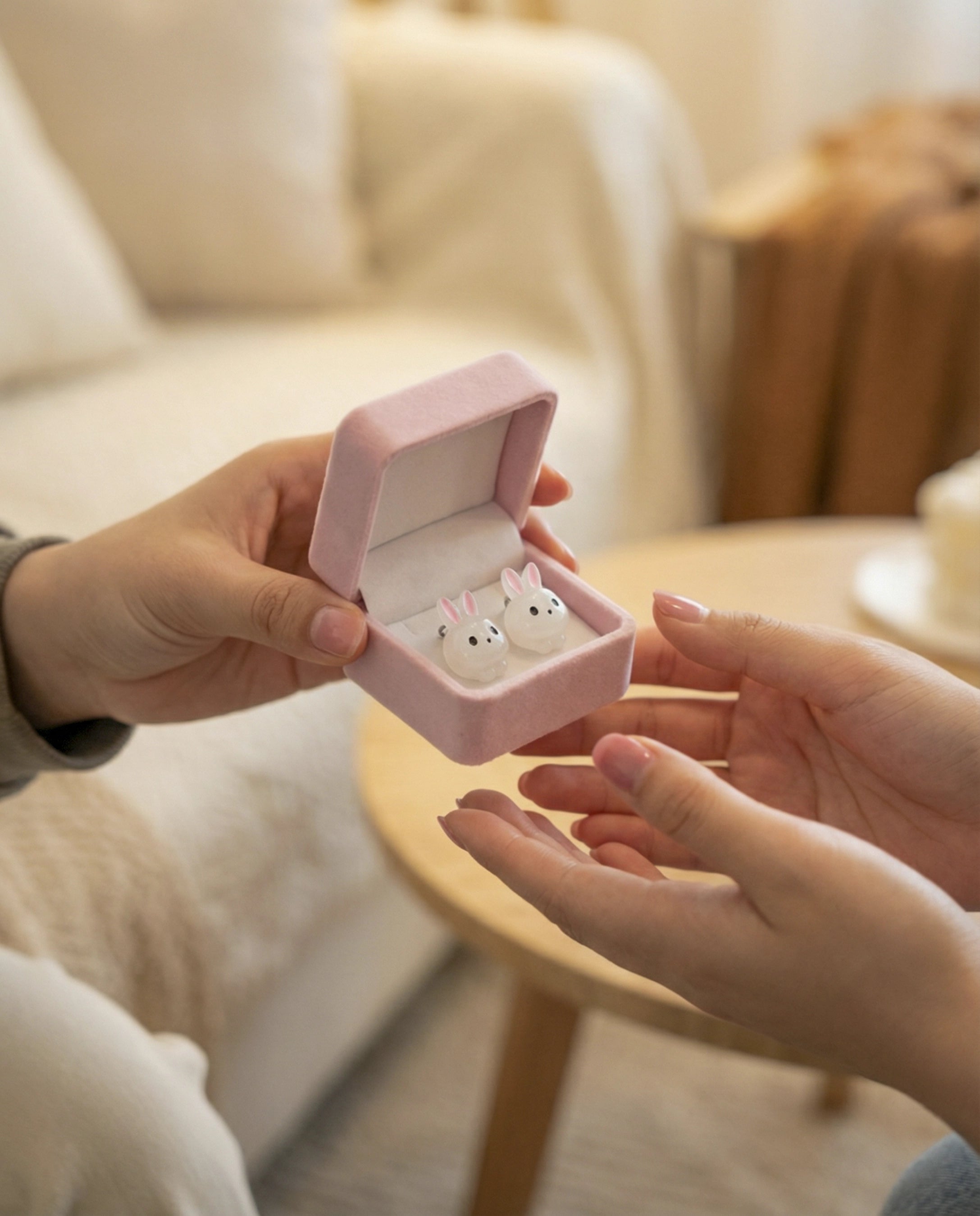 Aretes GlowBunny – Ternura que brilla en la oscuridad