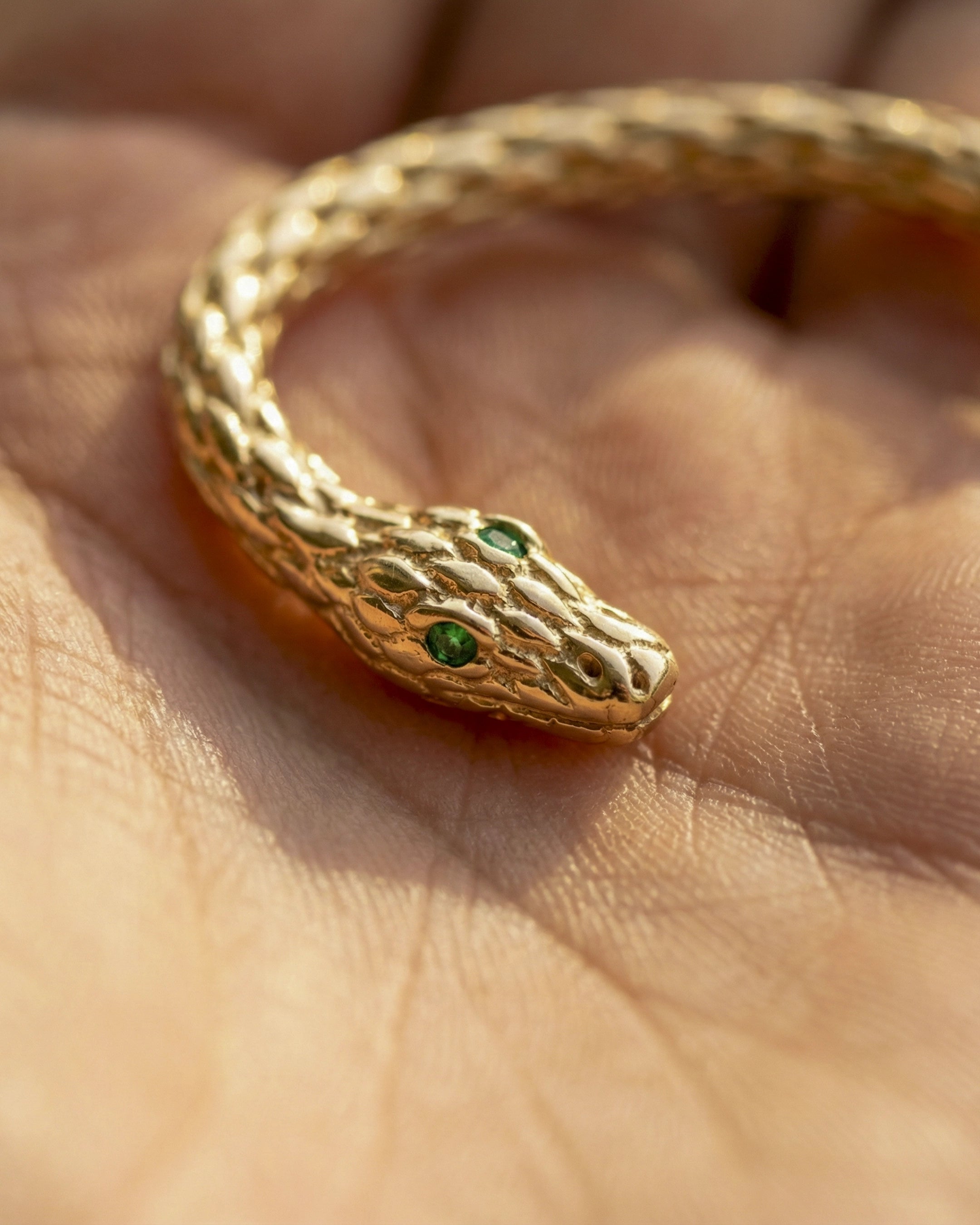 Aretes Honey Serpent – Pequeña, dorada, irresistible