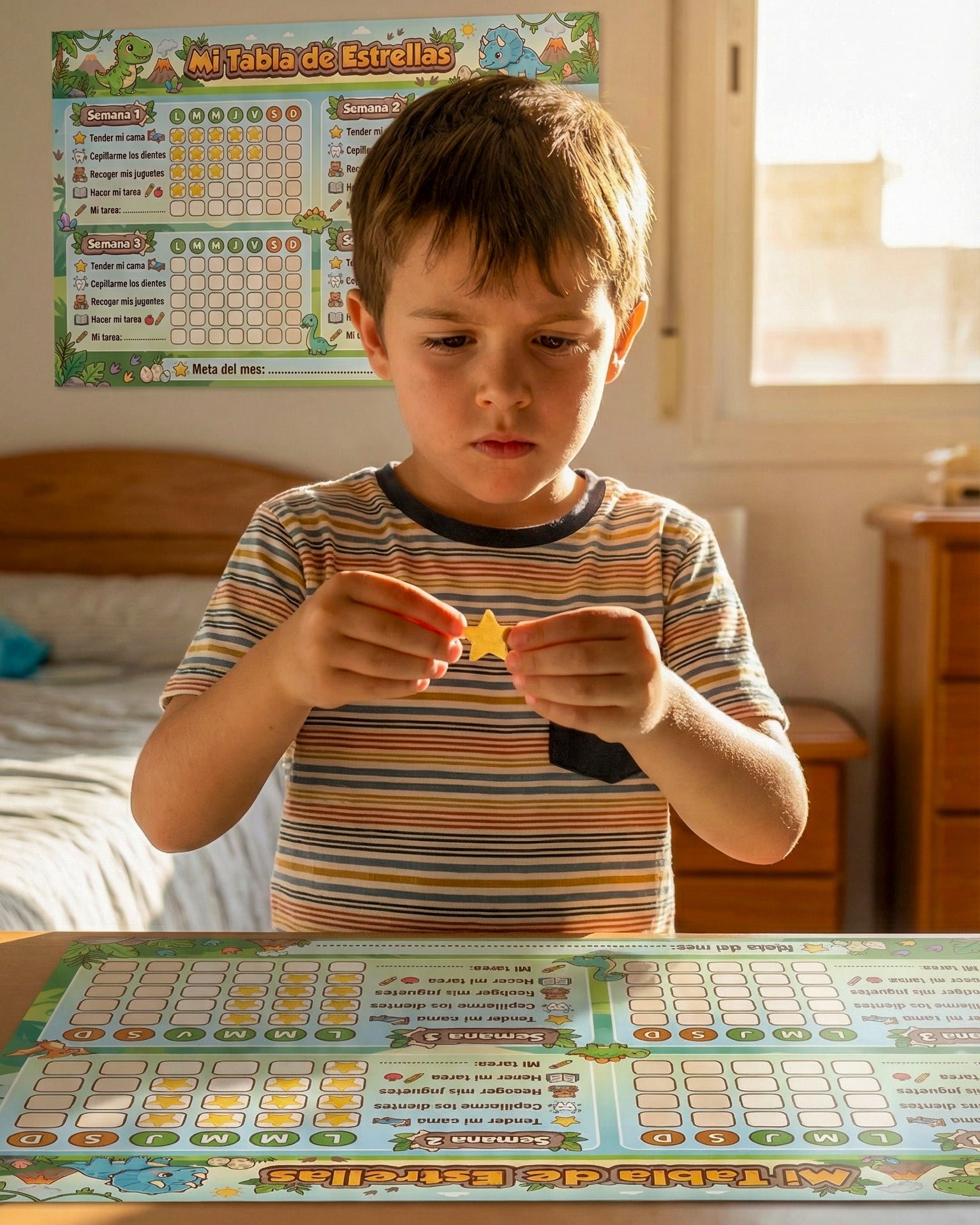 Mi Tabla de Estrellas – Tablero de Rutinas Infantil para Niños