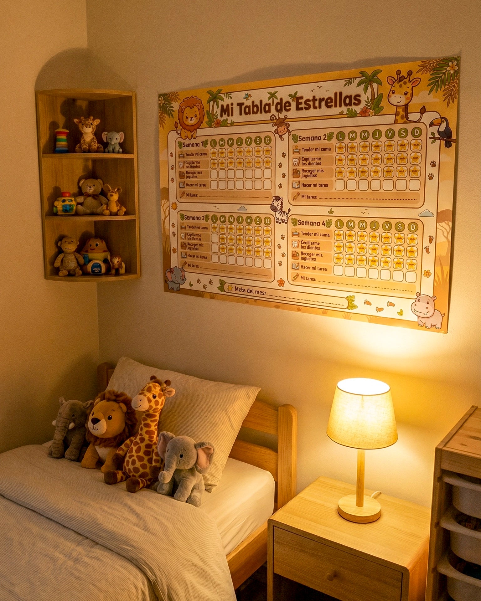 Mi Tabla de Estrellas – Tablero de Rutinas Infantil para Niños