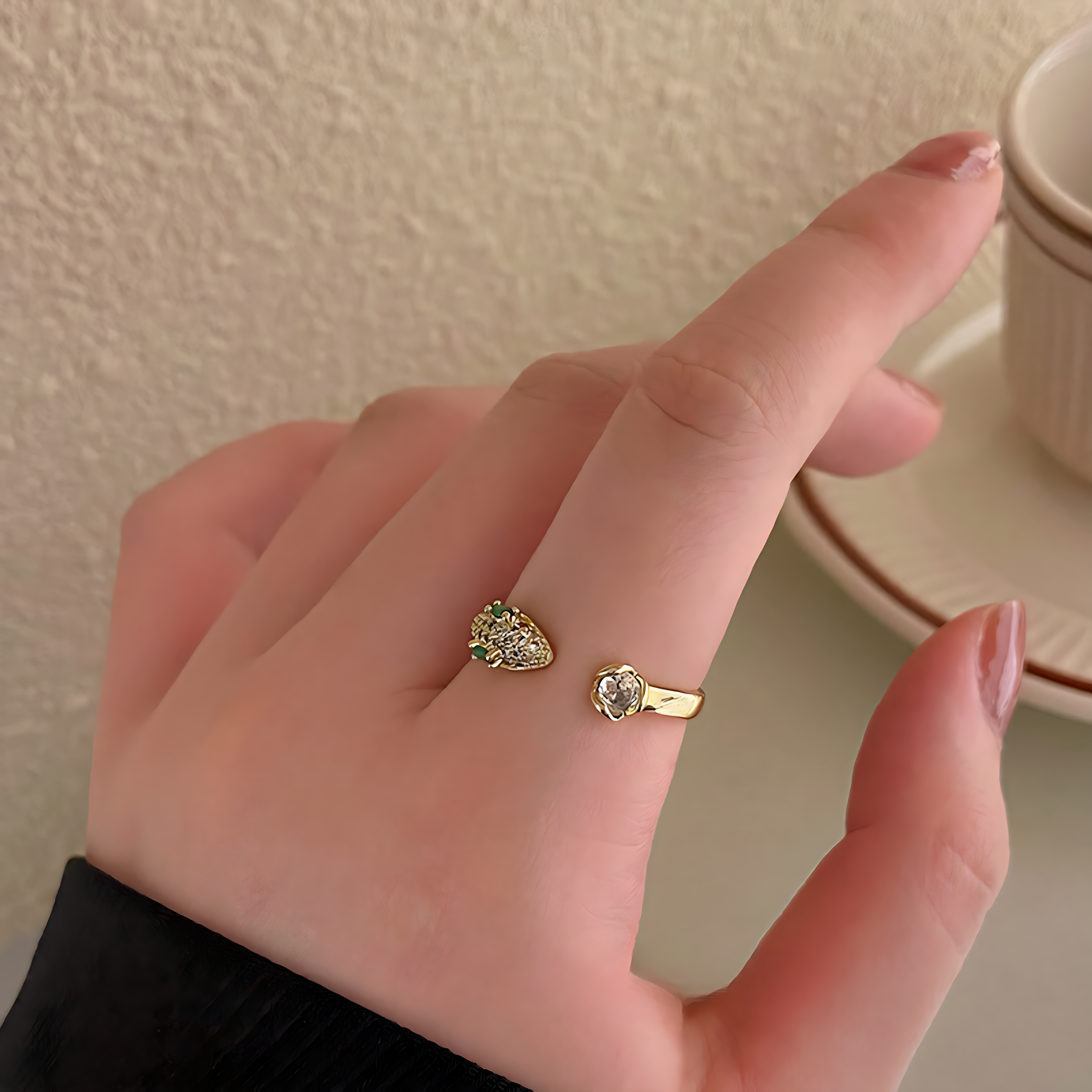 Anillo Serpiente con Perlas