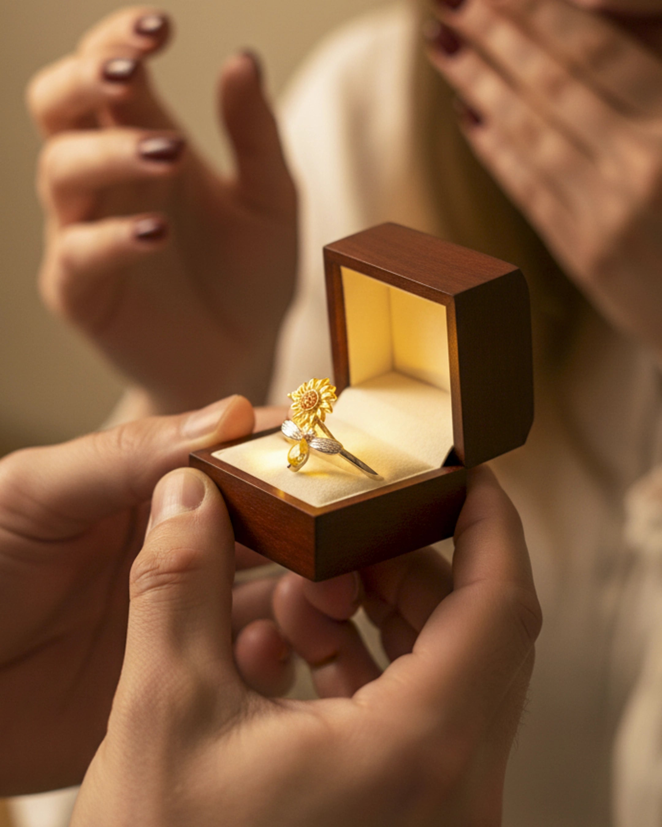 Anillo Girasol - Dulzura que florece en tus manos