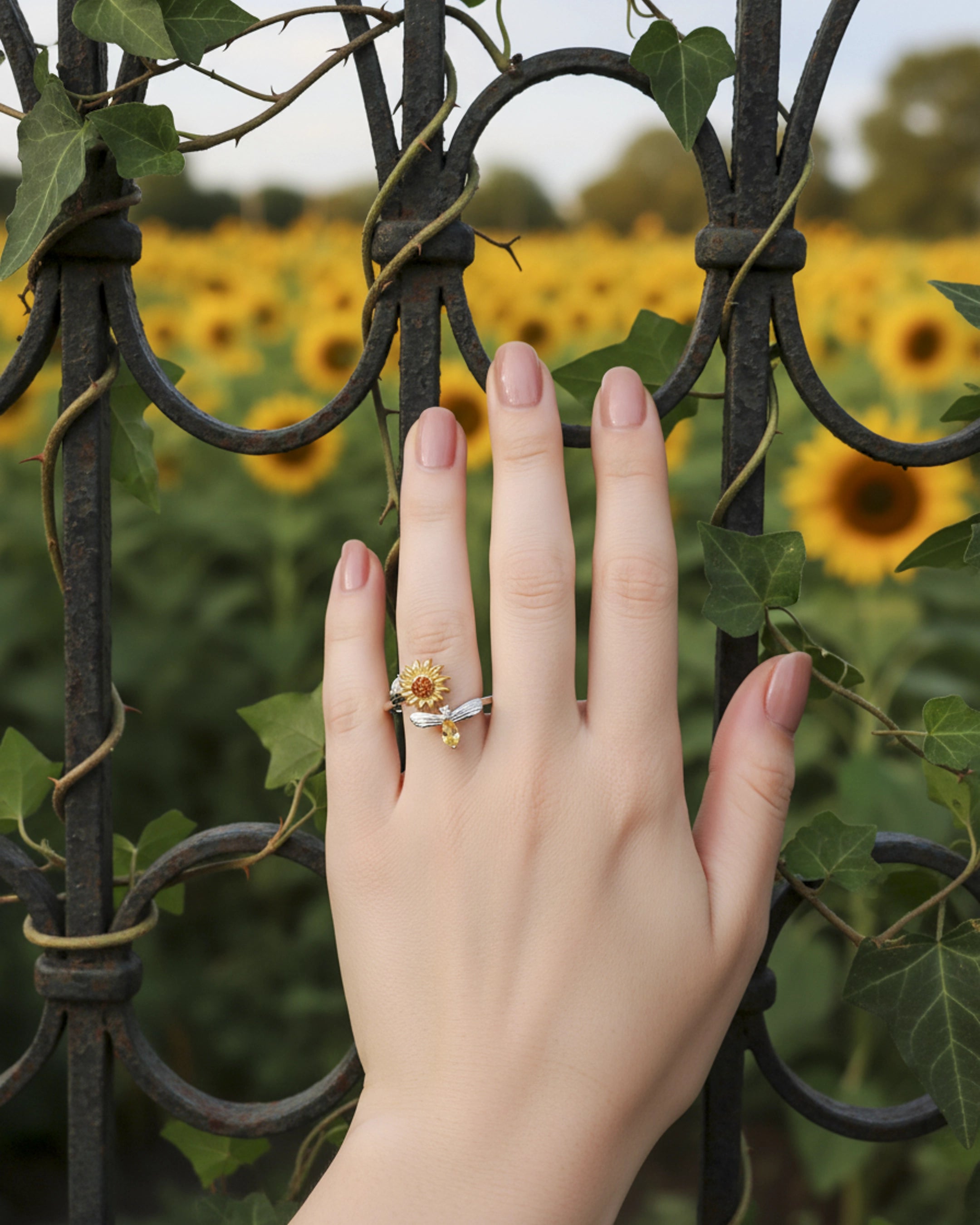 Anillo Girasol - Dulzura que florece en tus manos