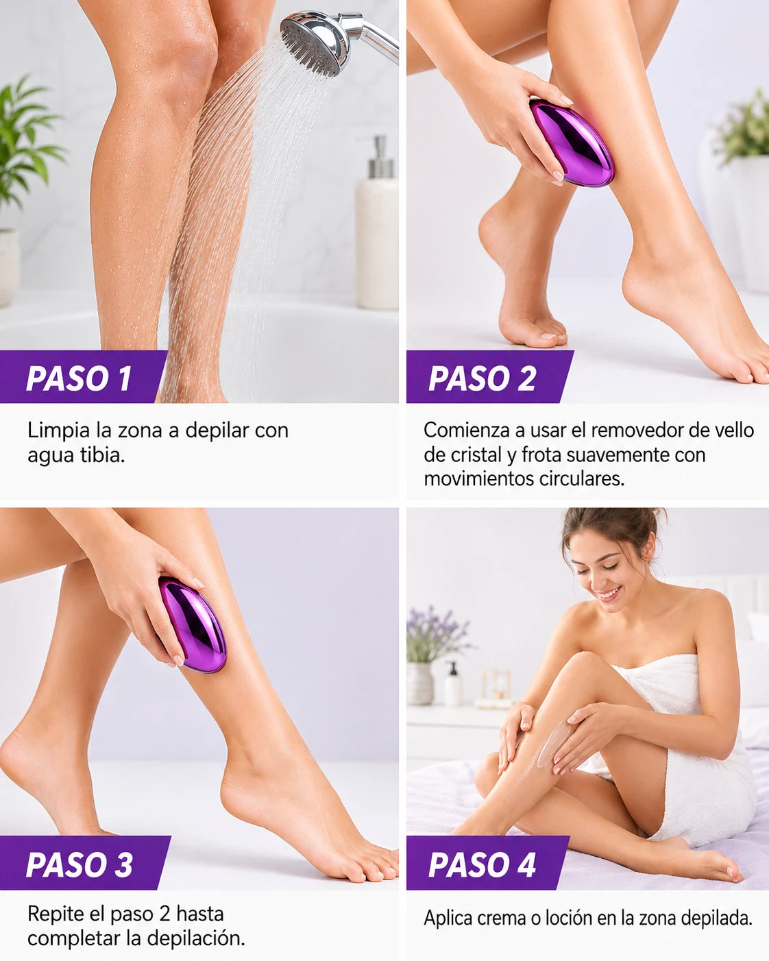 Depiladora de Cristal - Piel Suave