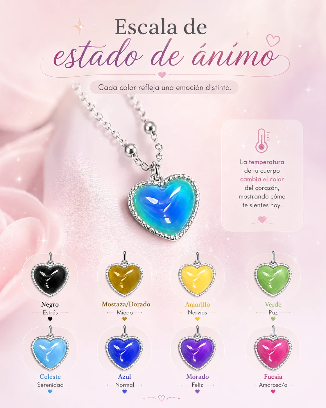 Collar de los Sentimientos – Cambia de Color