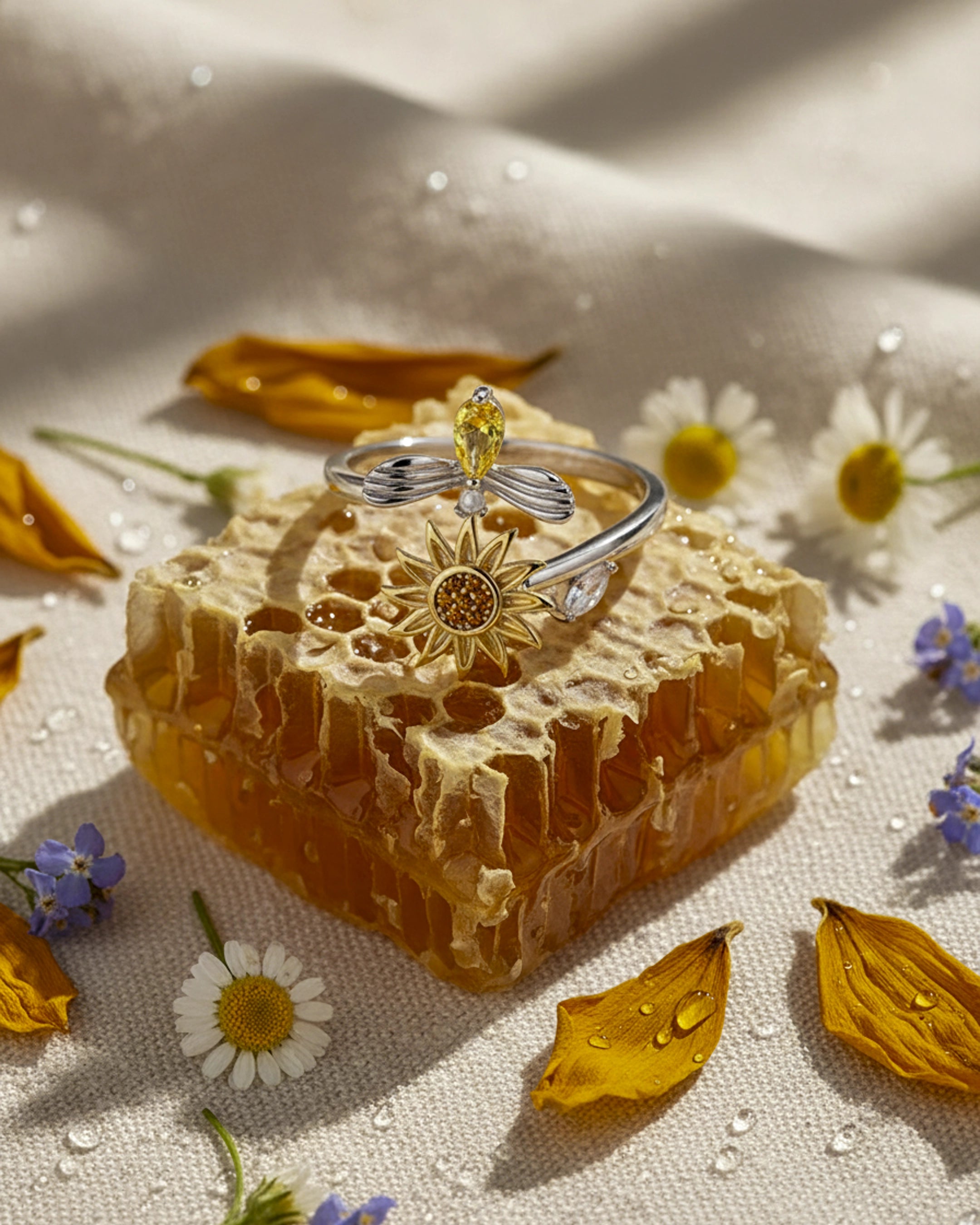 Anillo Girasol - Dulzura que florece en tus manos