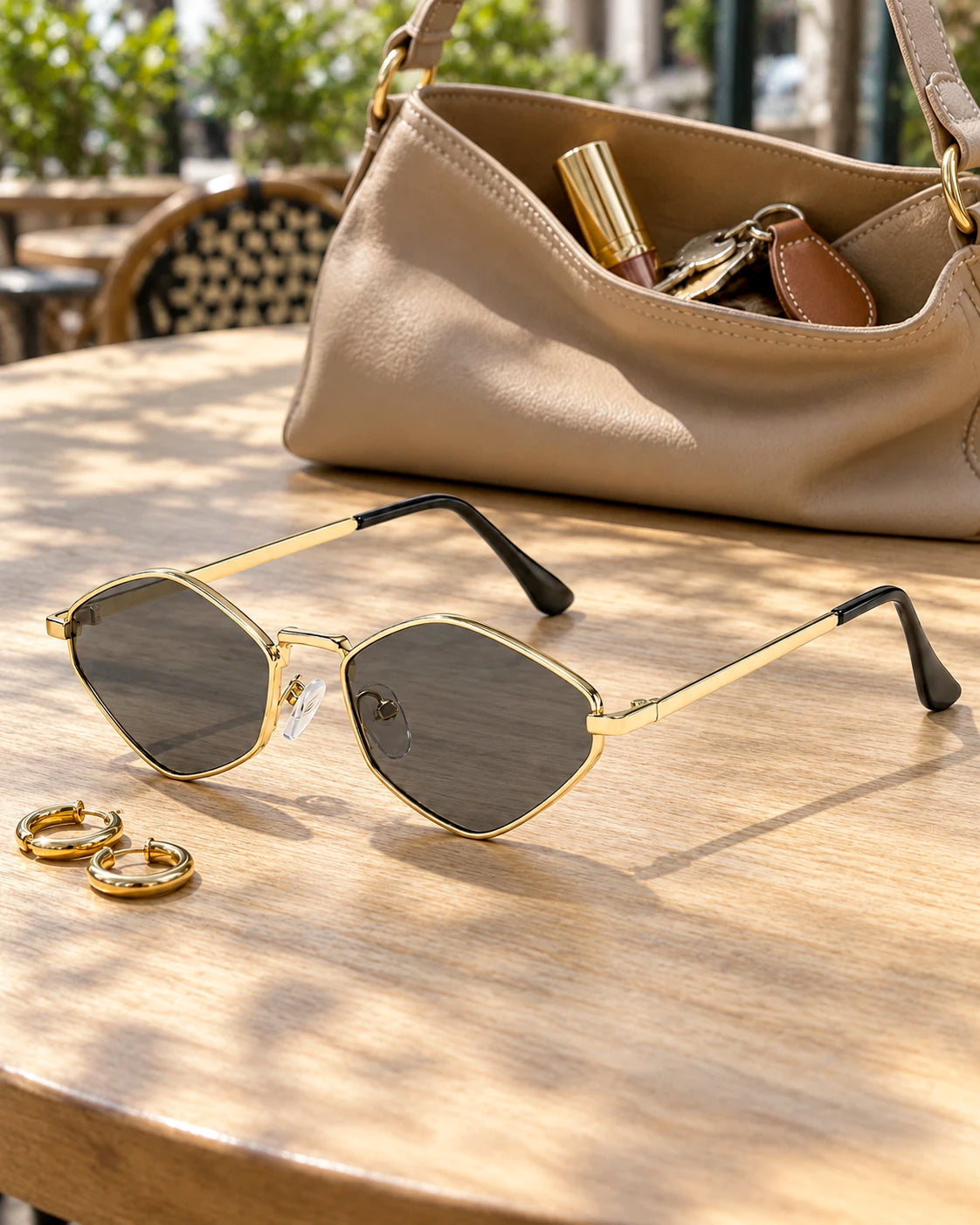 Lentes Marbella – Dorado y Negro