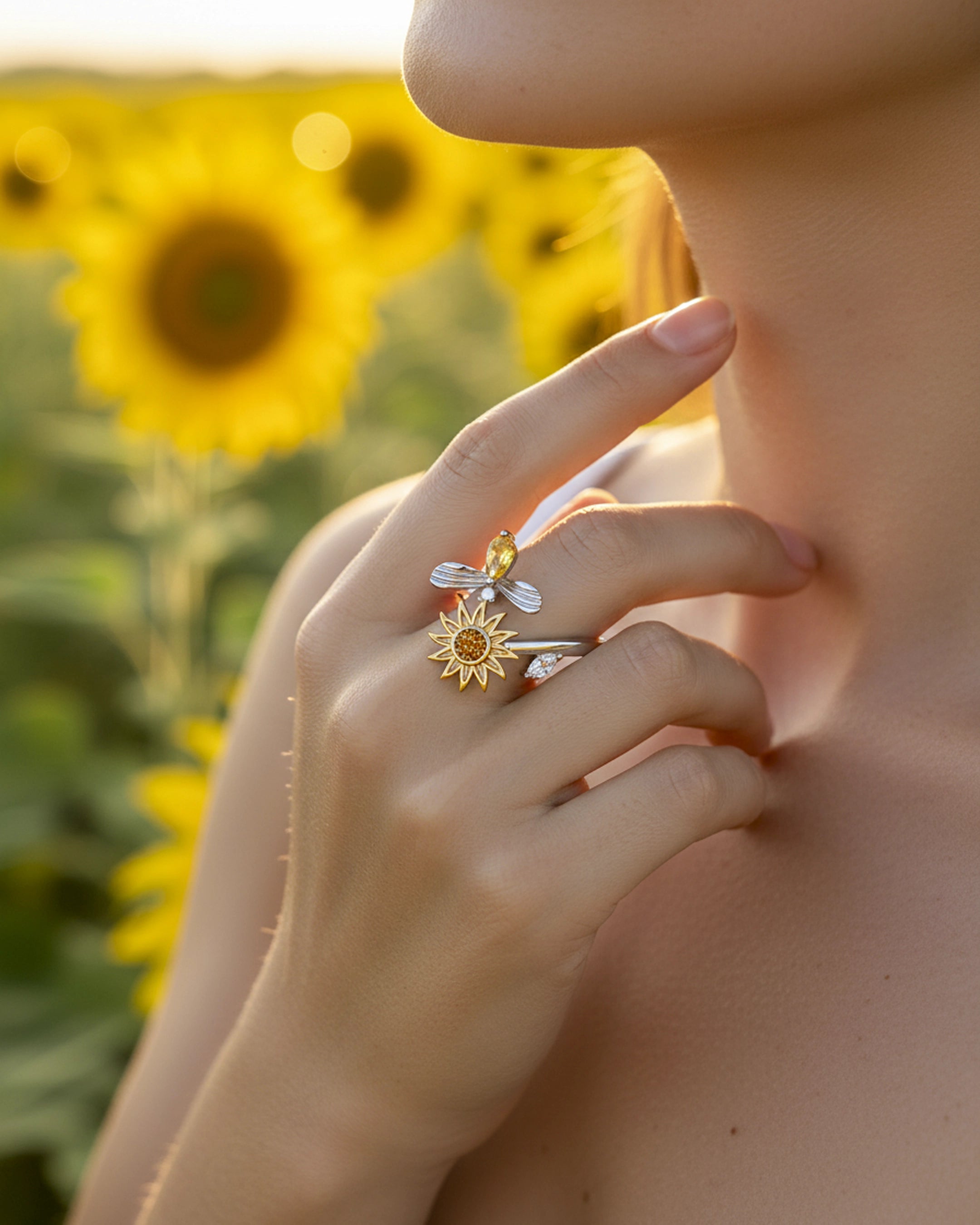 Anillo Girasol - Dulzura que florece en tus manos