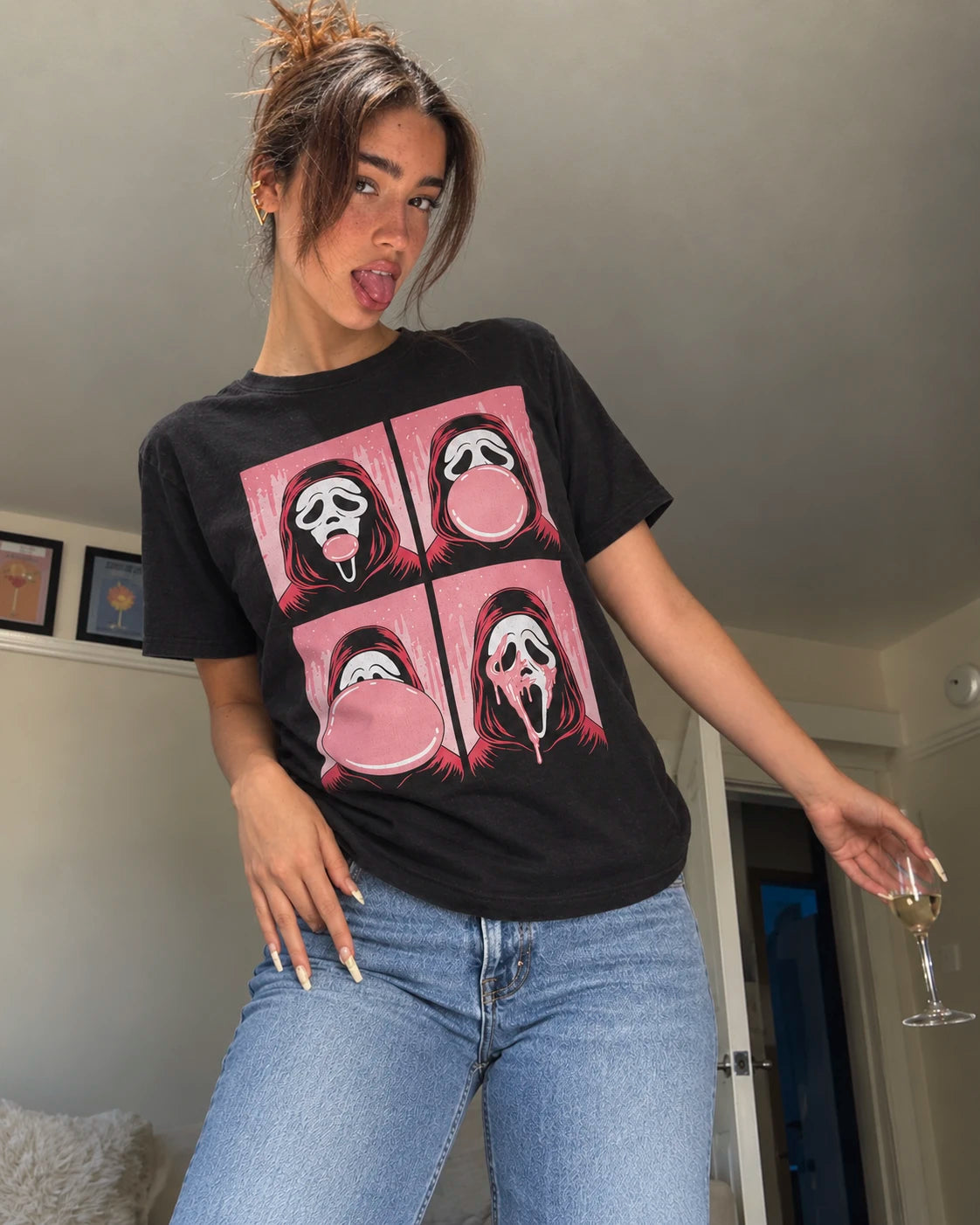 Playera Ghostface – Bubblegum
