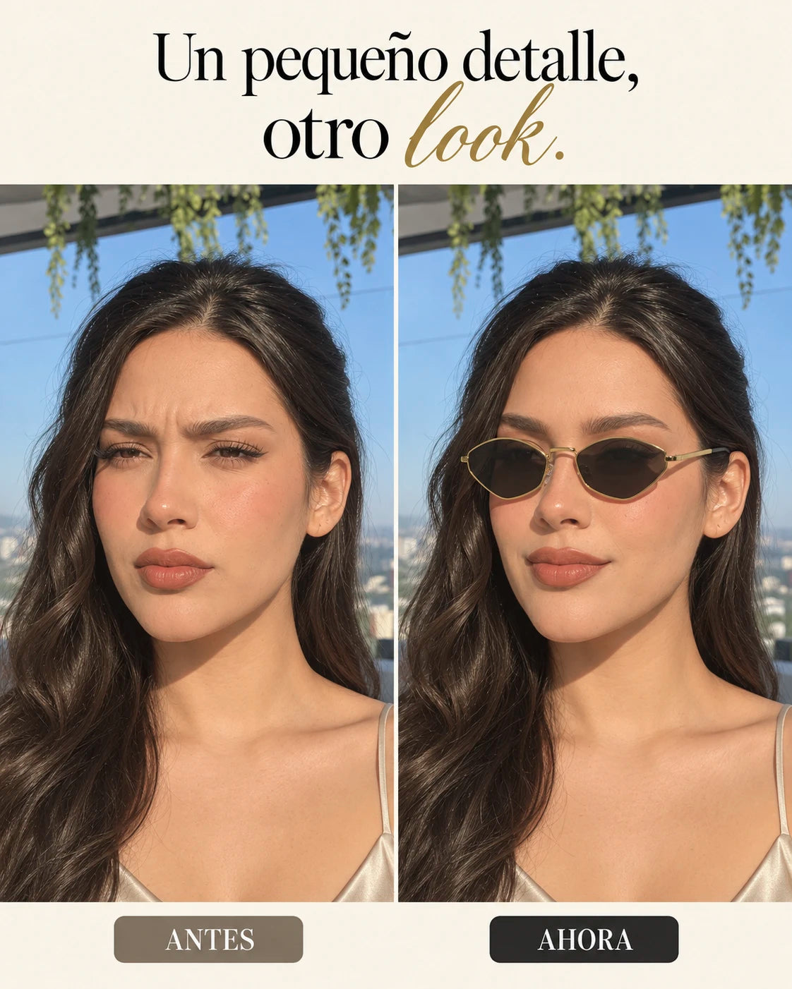 Lentes Marbella – Dorado y Negro