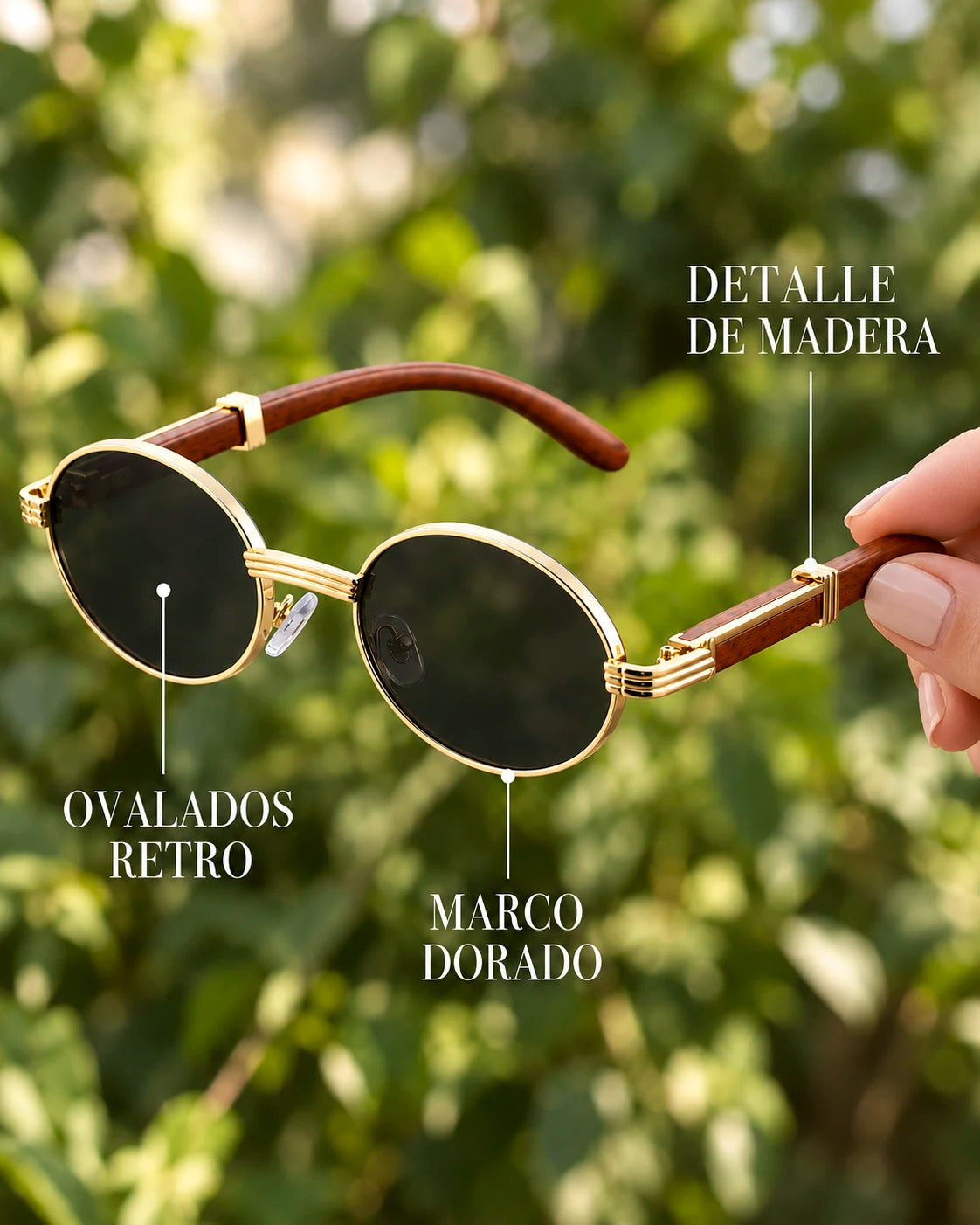 Lentes Moka – Café y Dorado