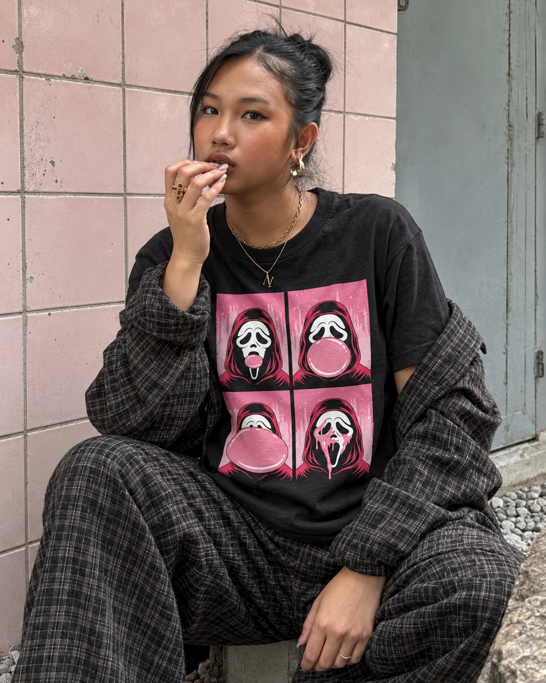 Playera Ghostface – Bubblegum