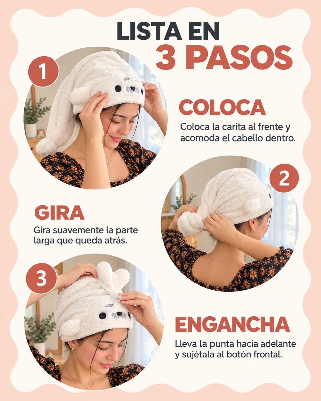 Gorro Secador de Cabello – Foquita Esponjosa