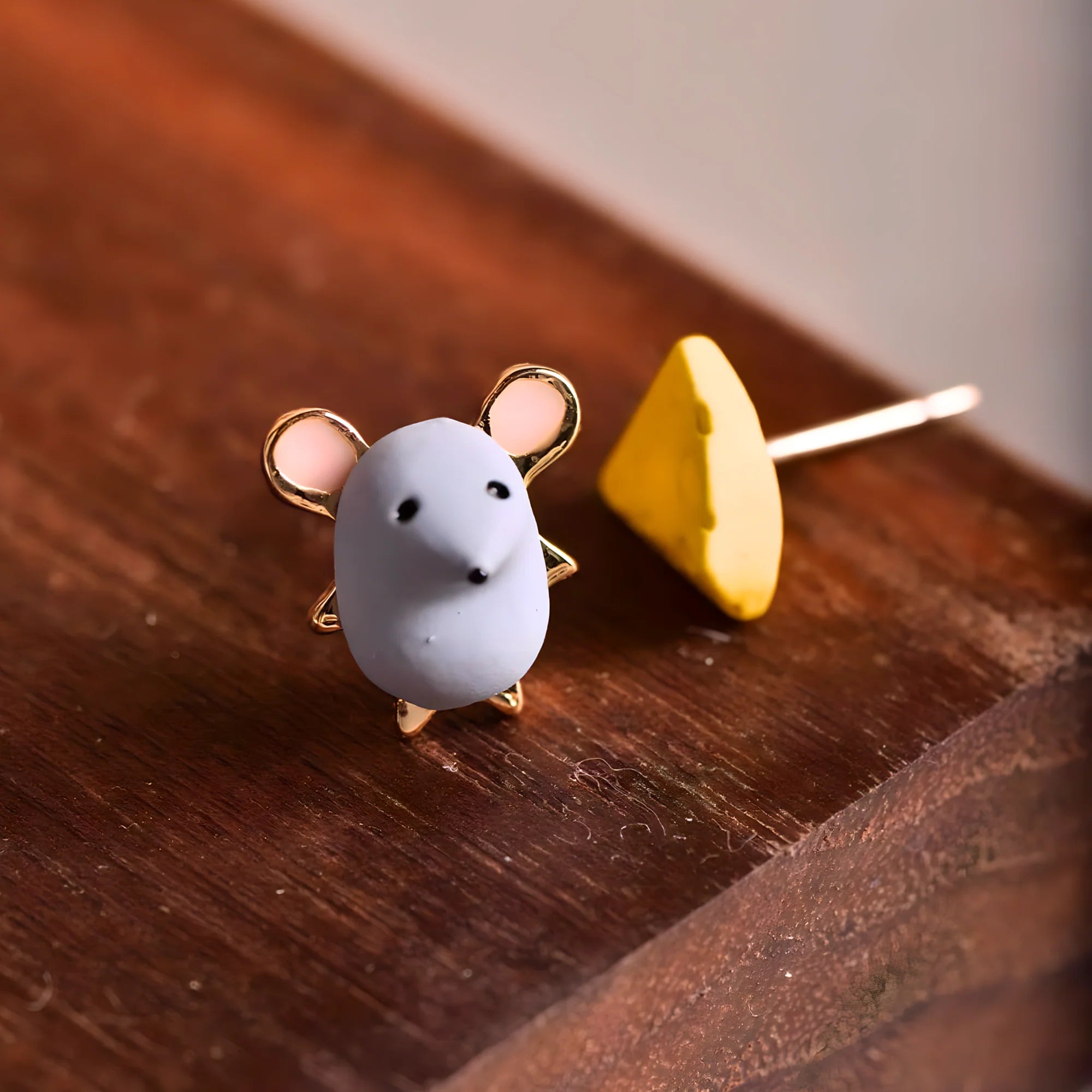 Aretes Ratón y Quesito