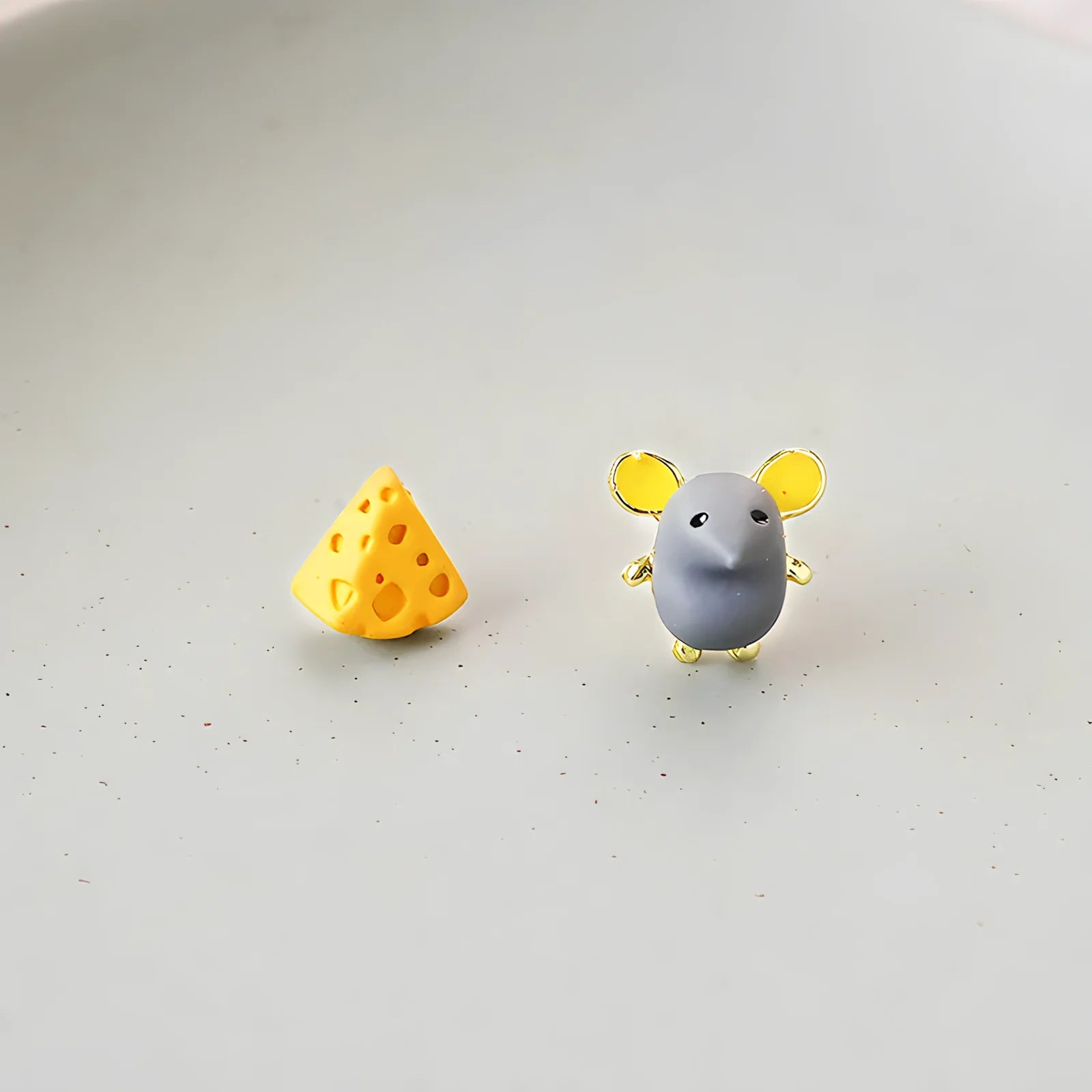Aretes Ratón y Quesito