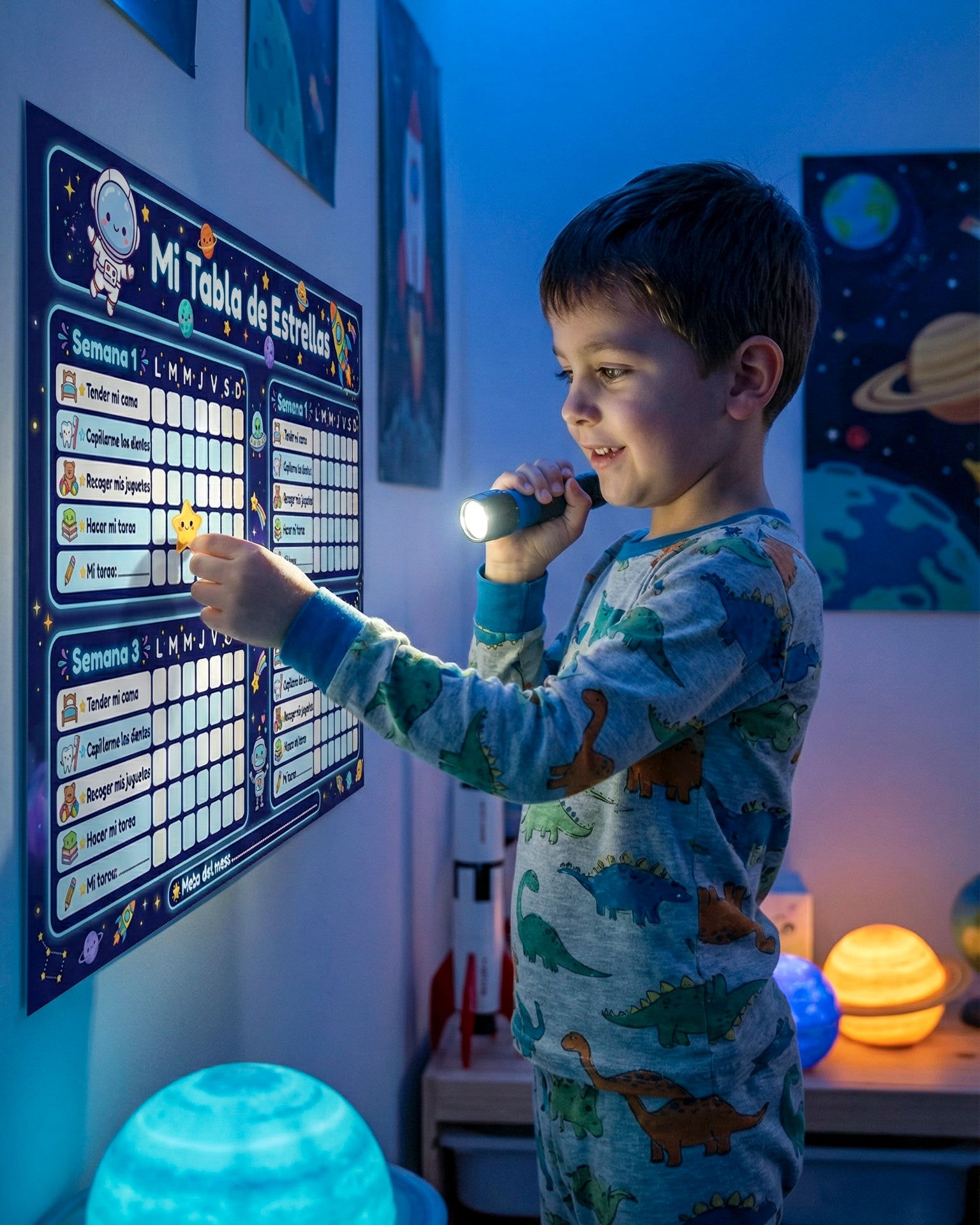 Mi Tabla de Estrellas – Tablero de Rutinas Infantil para Niños