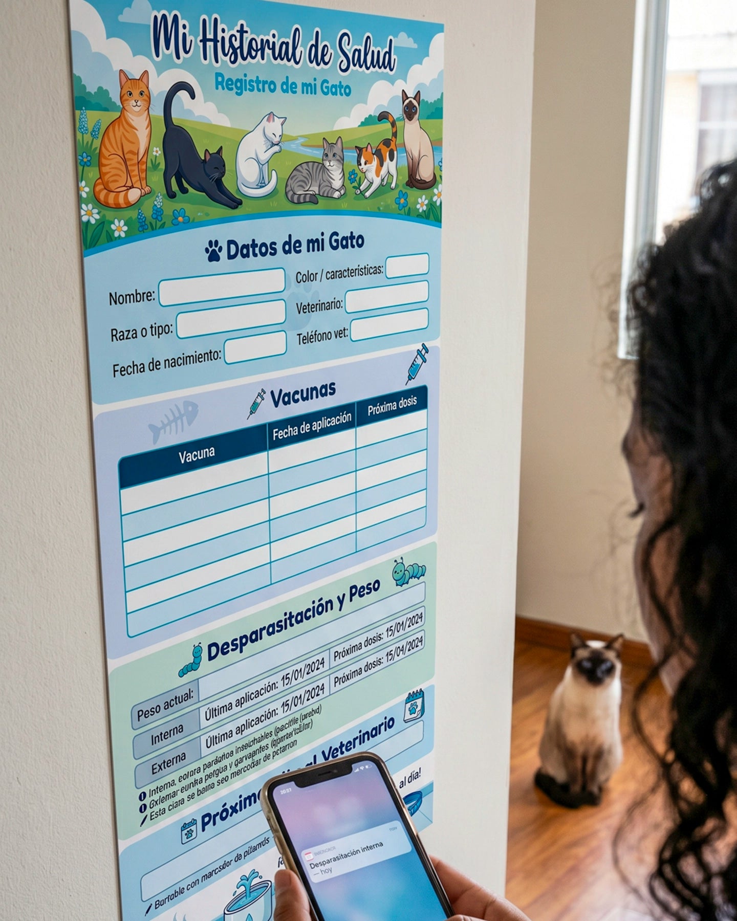 Historial de Salud Para Tu Gato – Gatitos y Adultos