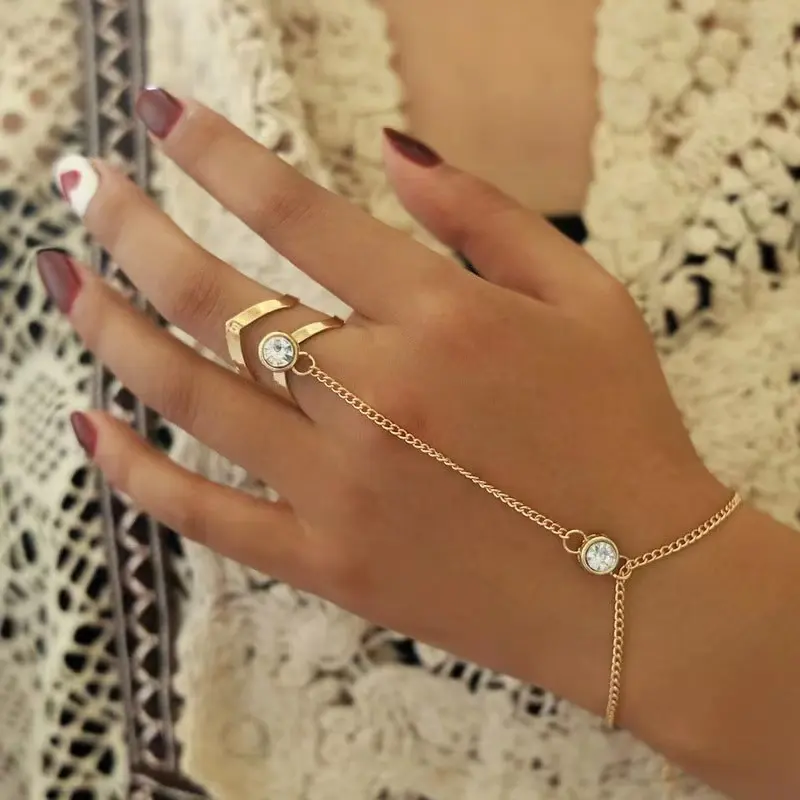 Pulsera con Anillo de Perla Brillante