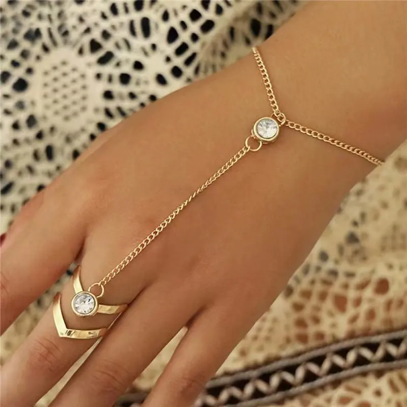 Pulsera con Anillo de Perla Brillante