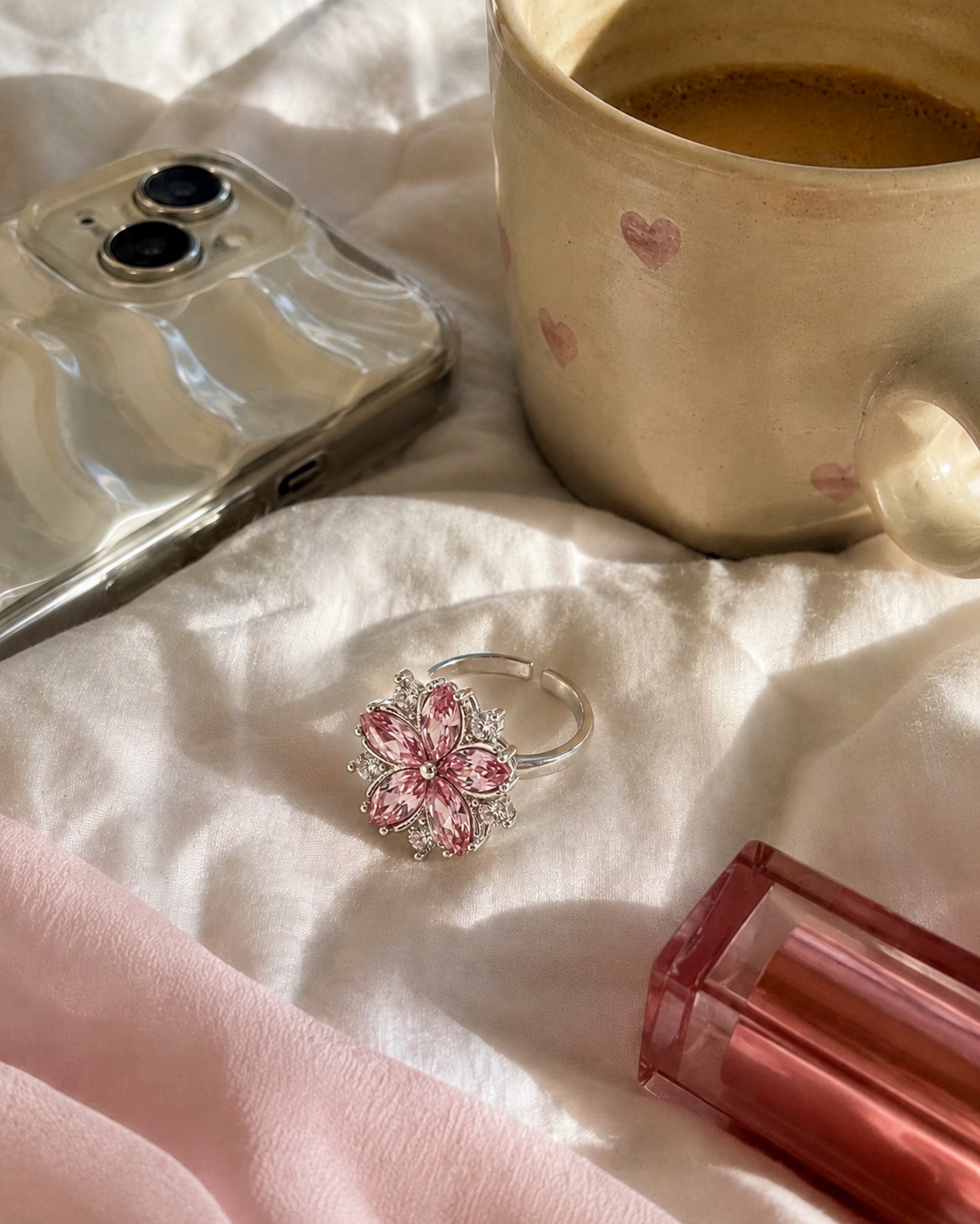 Flor de Cerezo – Anillo Ajustable