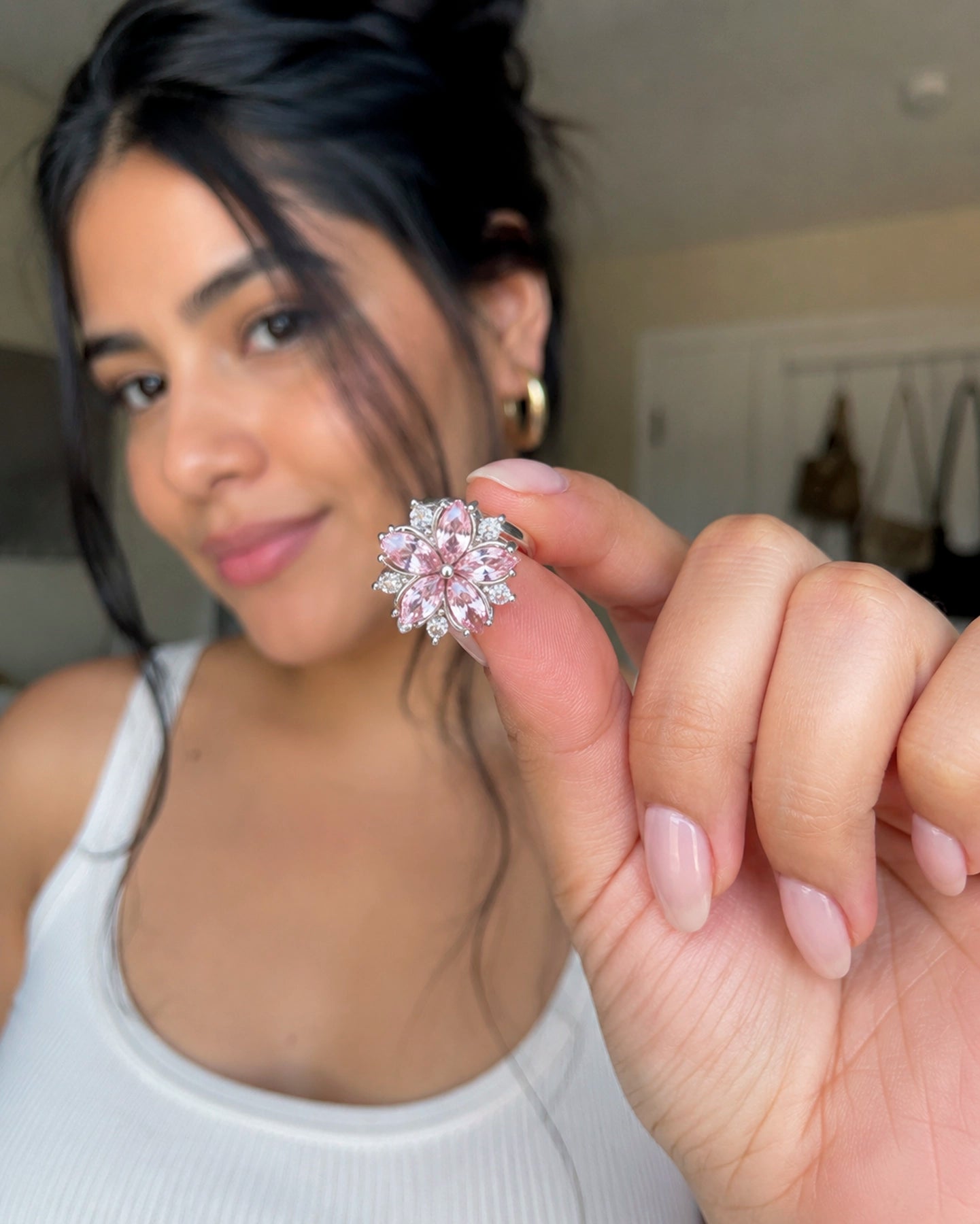 Flor de Cerezo – Anillo Ajustable