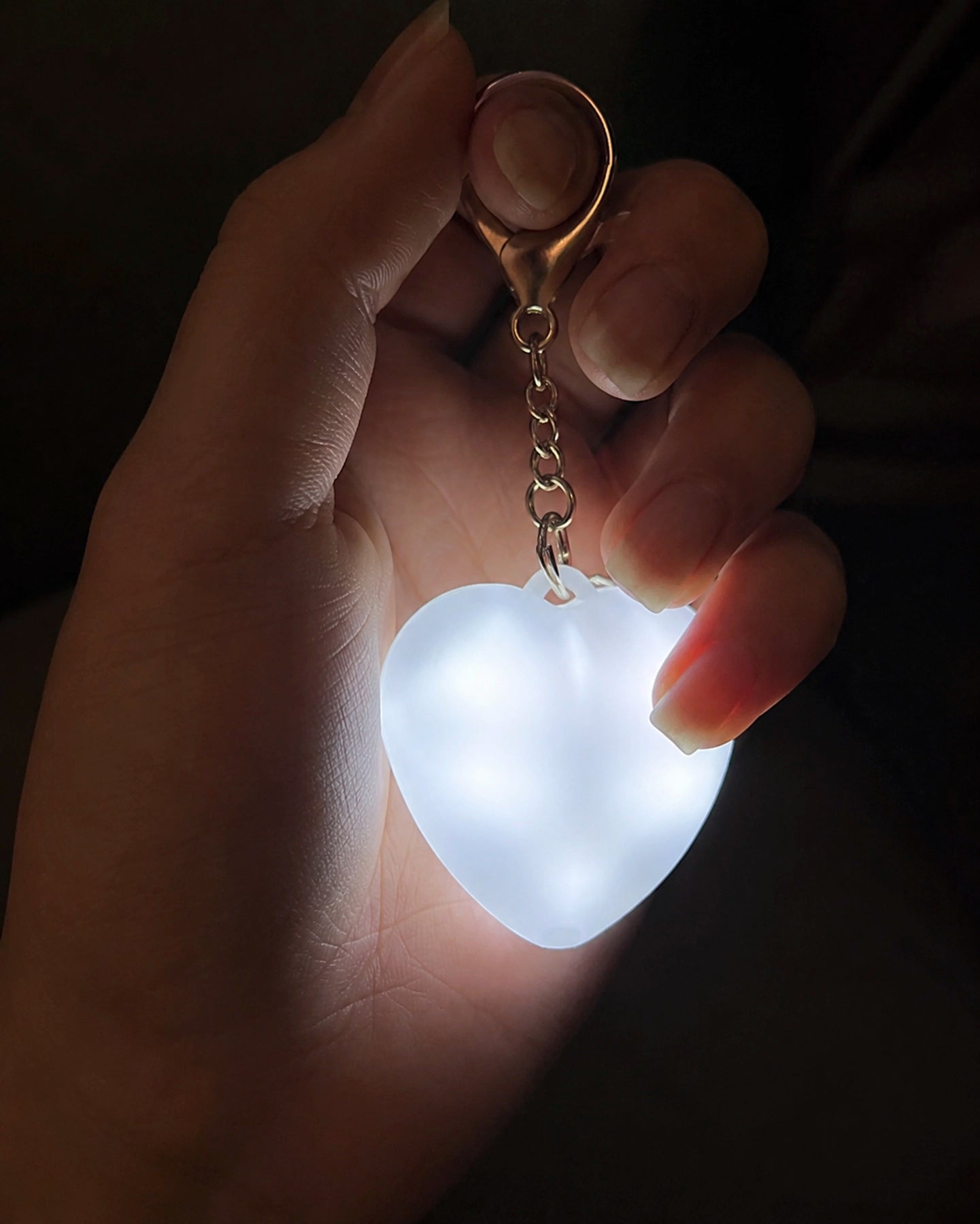 Llavero Corazón – Luz al Tacto