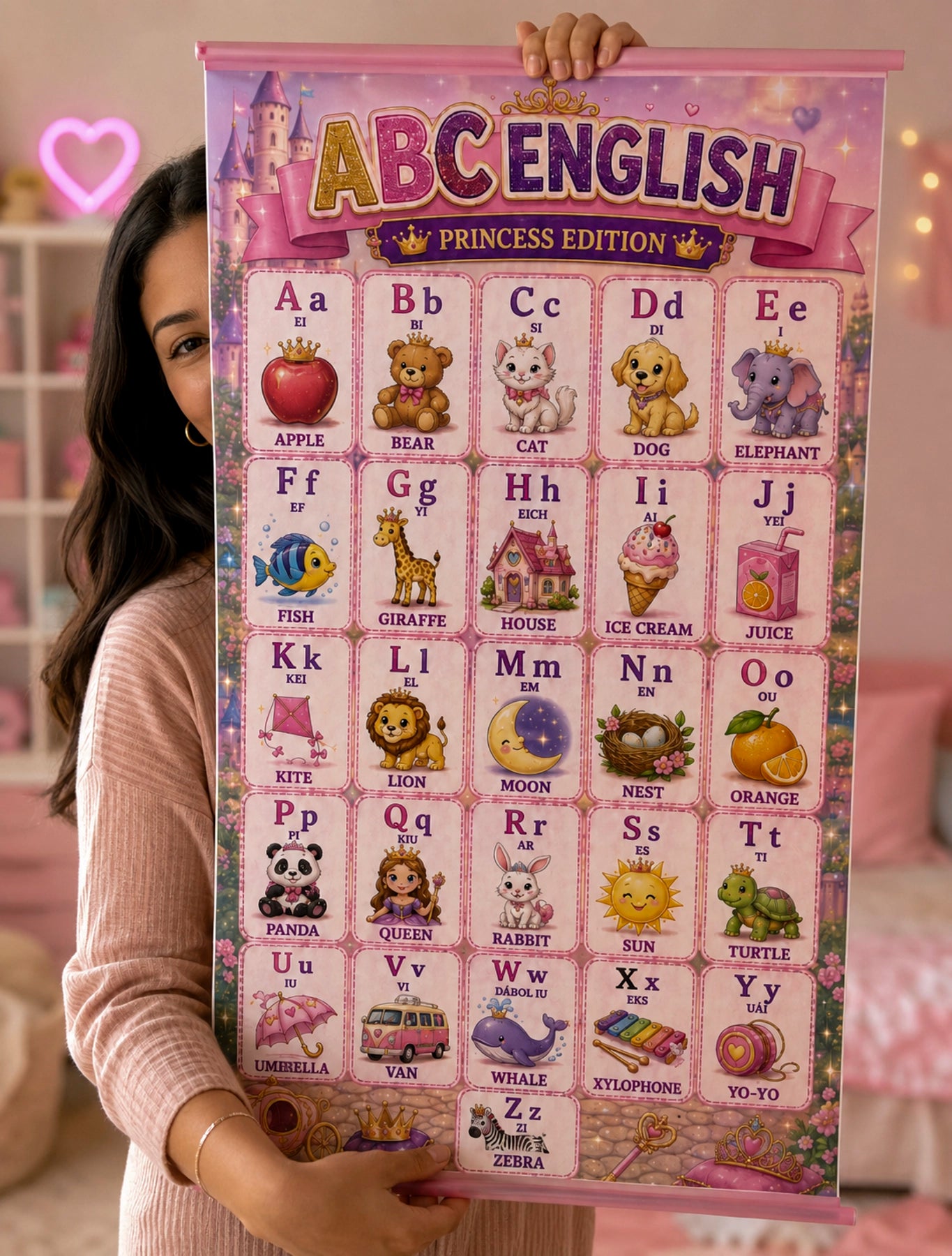 Sticker Educativo ABC English – Letras y Pronunciación
