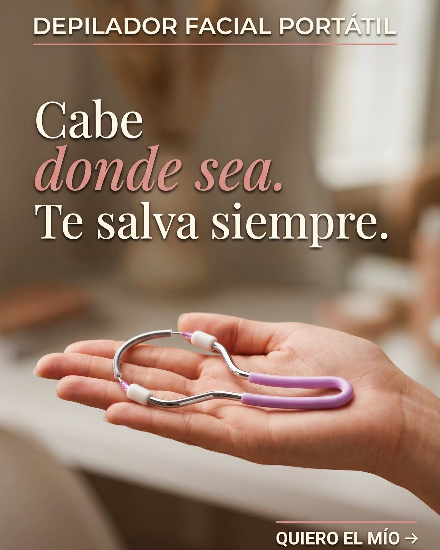 Depilador Portátil – Resorte Manual