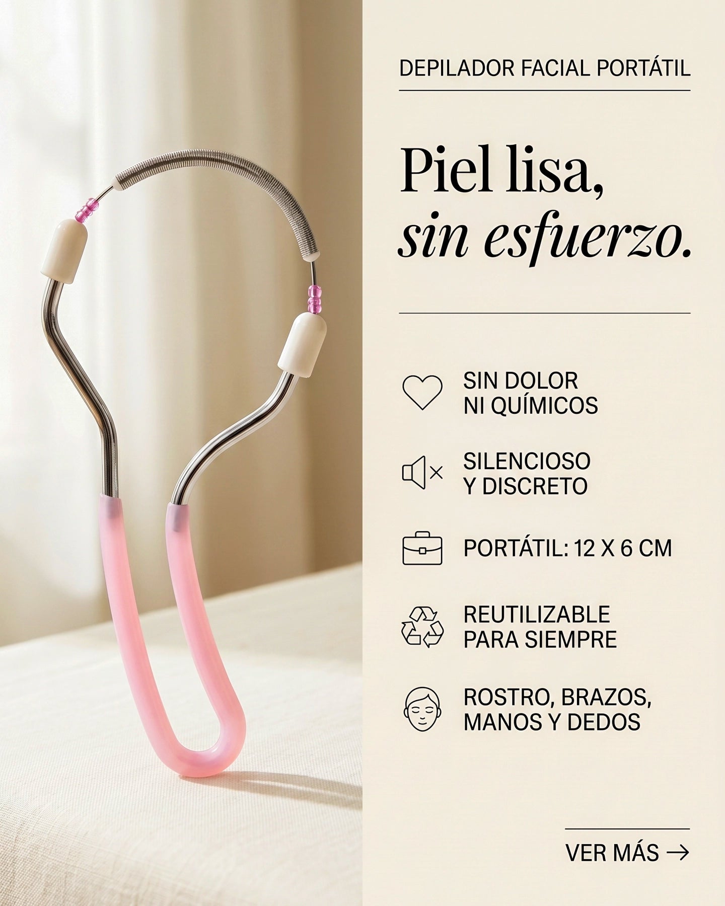 Depilador Portátil – Resorte Manual