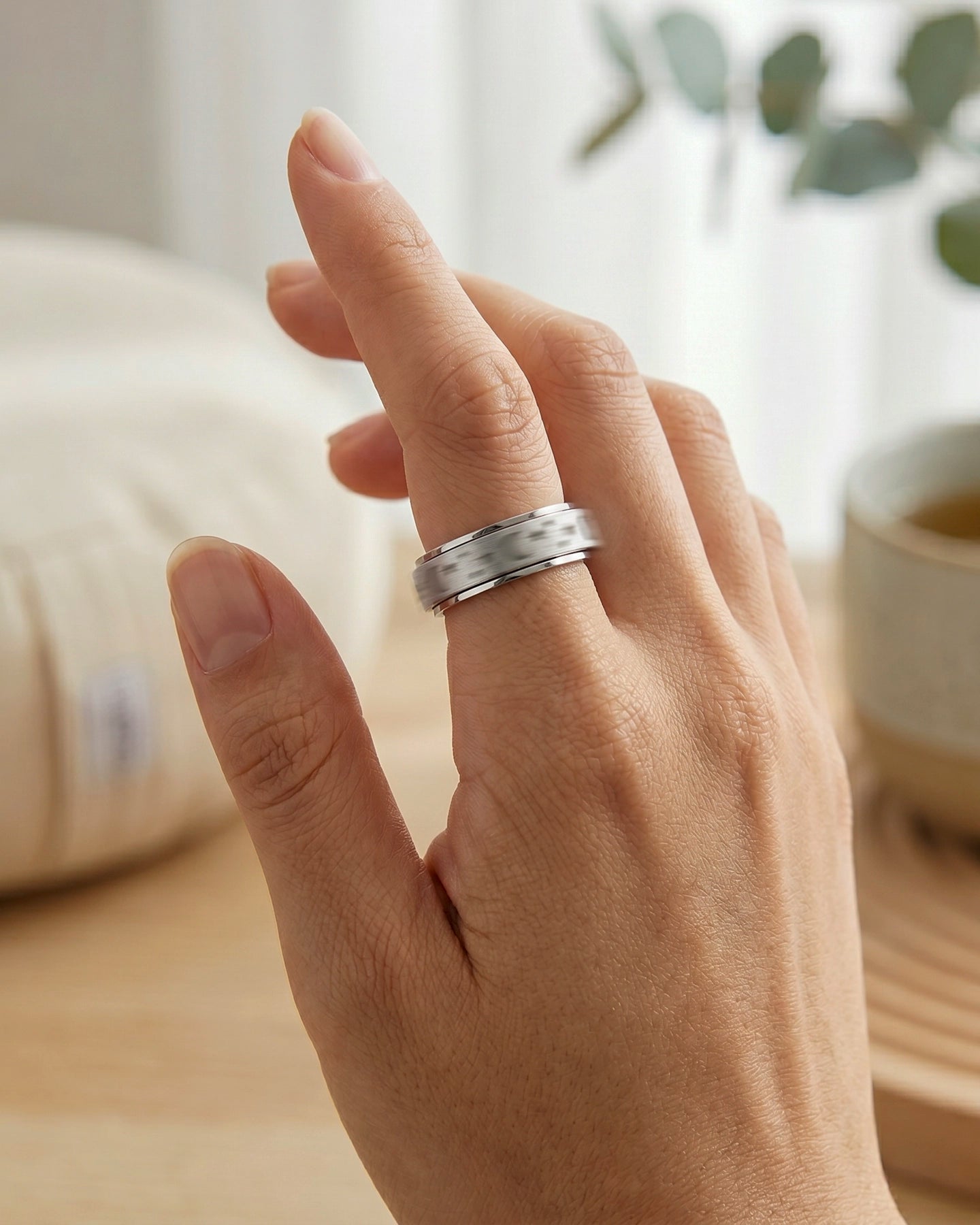 Anillo Luna y Estrellas – Antiestrés Giratorio