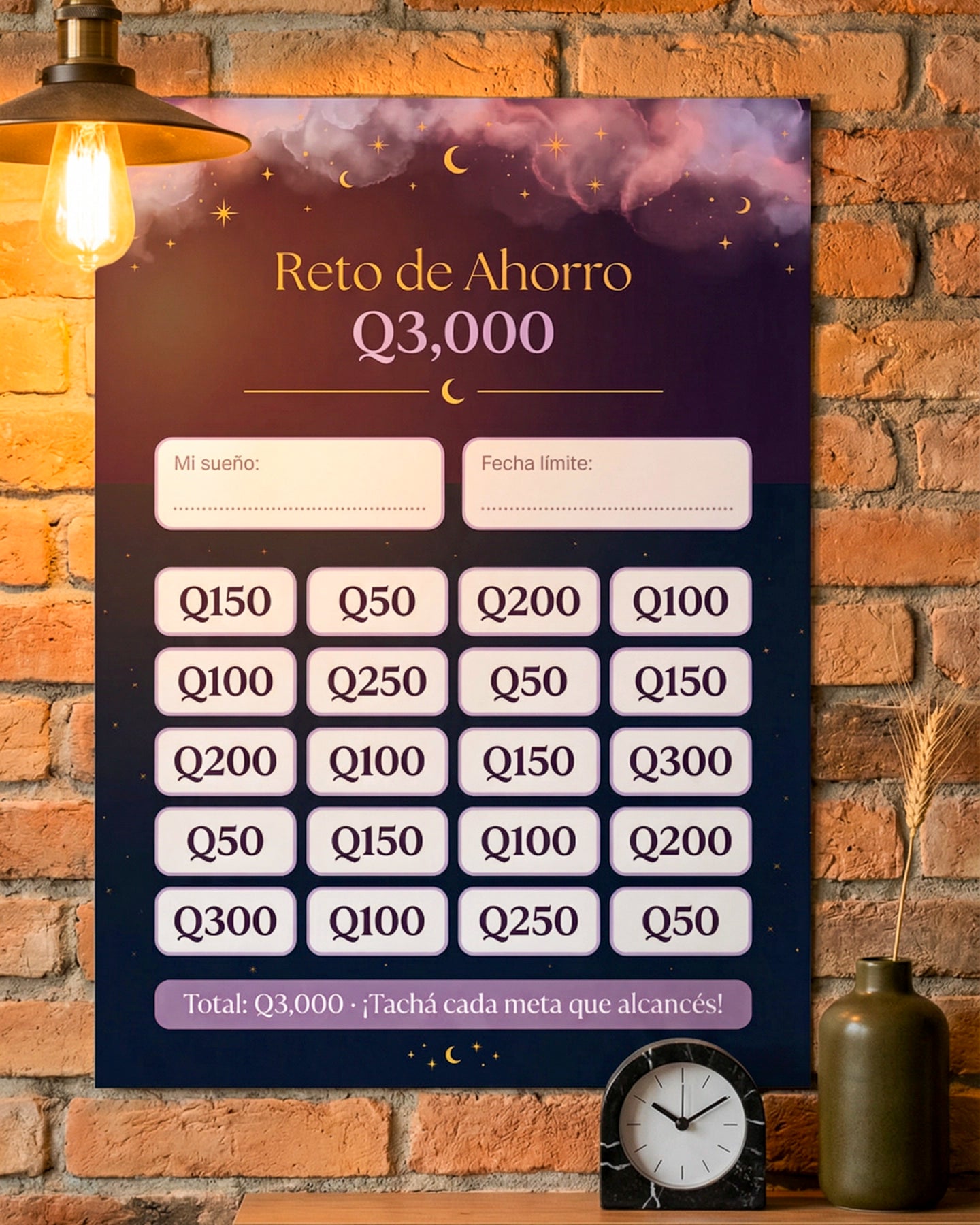 Mi Meta de Ahorro – Reto de Q3,000