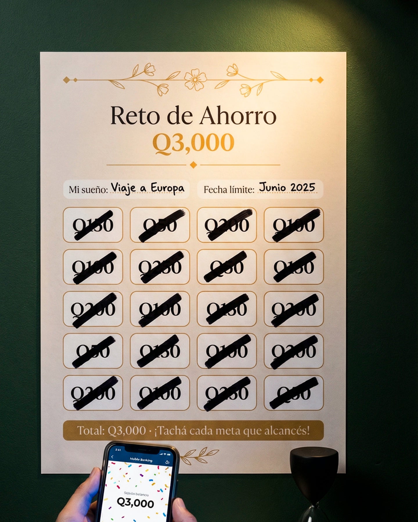 Mi Meta de Ahorro – Reto de Q3,000