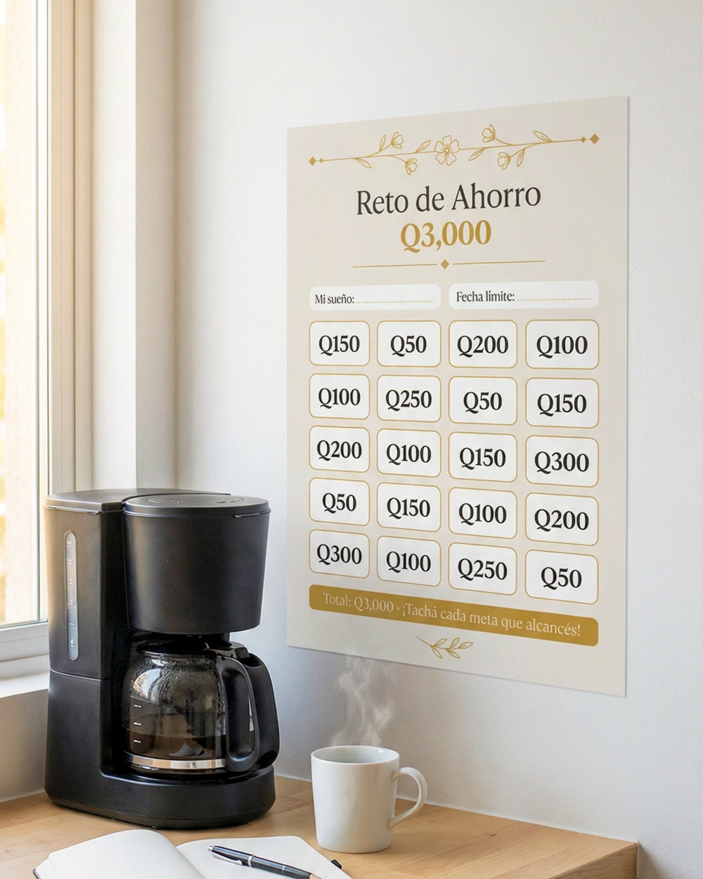 Mi Meta de Ahorro – Reto de Q3,000
