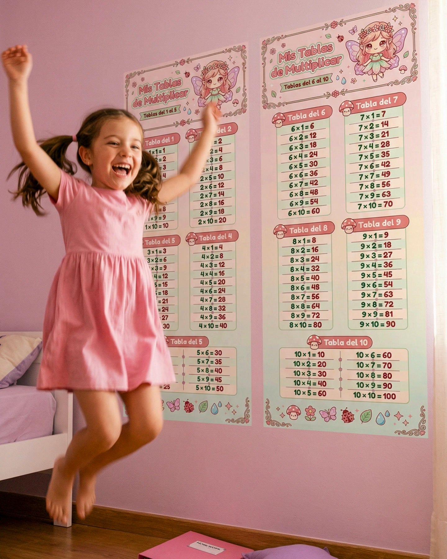 Mis Tablas de Multiplicar – Mural Educativo para Niñas
