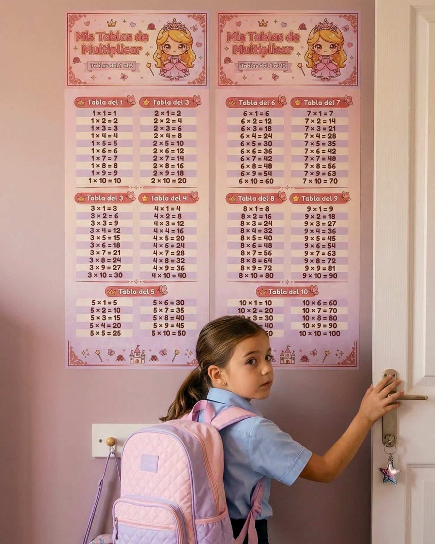 Mis Tablas de Multiplicar – Mural Educativo para Niñas