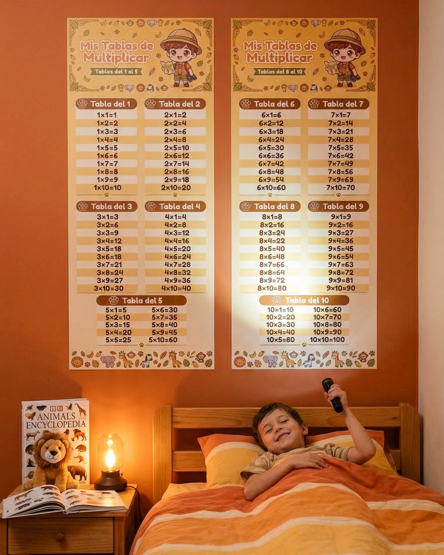 Mis Tablas de Multiplicar – Mural Educativo para Niños