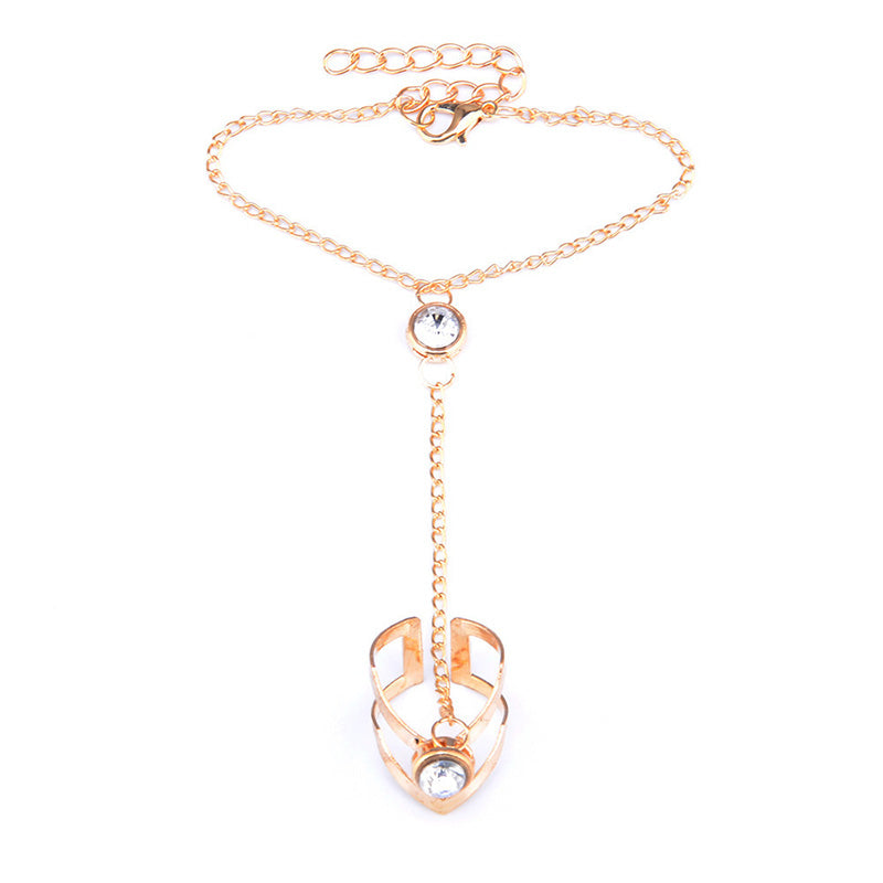 Pulsera con Anillo de Perla Brillante