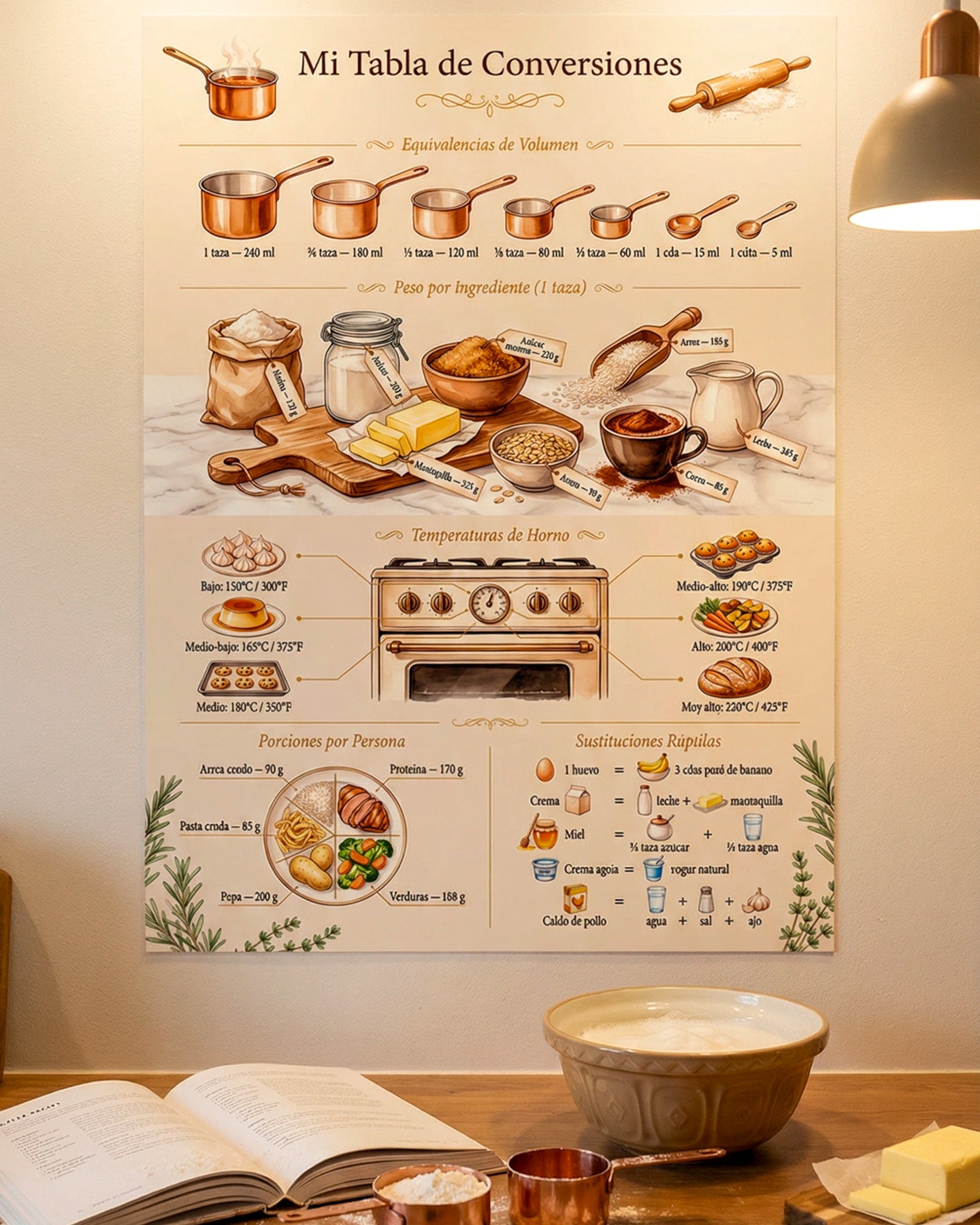 Mi Tabla de Conversiones – Arte de Cocina