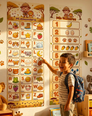 Mi Abecedario y Mis Números – Mural Educativo para Niños