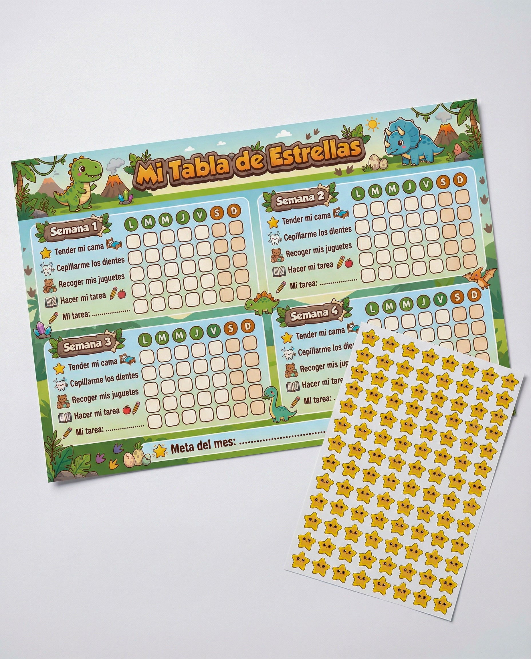 Mi Tabla de Estrellas – Tablero de Rutinas Infantil para Niños