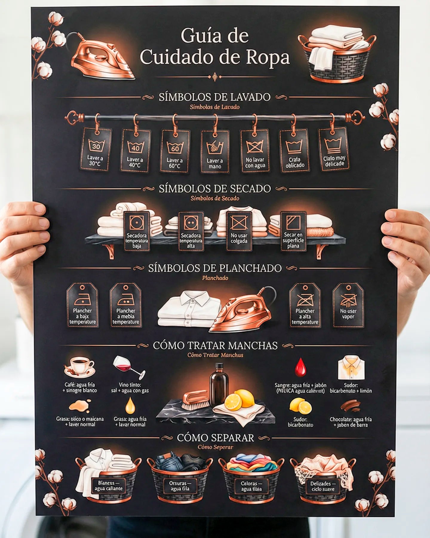 Guía de Cuidado de Ropa – Mural de Lavandería